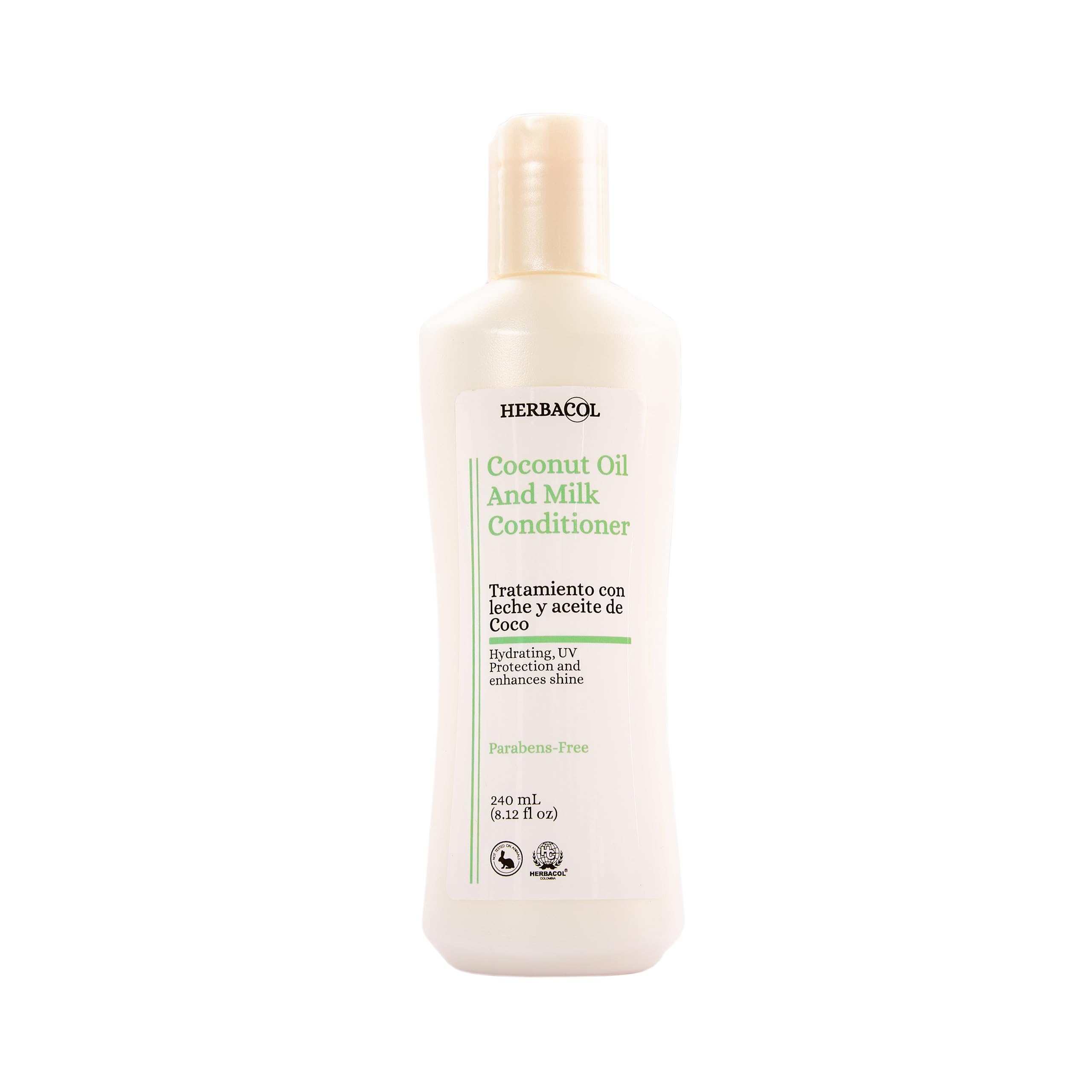 Organic Coconut Oil & Milk Hair Conditioner - Natural Deep Hydration for Damaged & Dry Hair Repair - 8.12 Fl Oz - Perfect for Daily Hair Care & Salon-Quality Treatment at Home