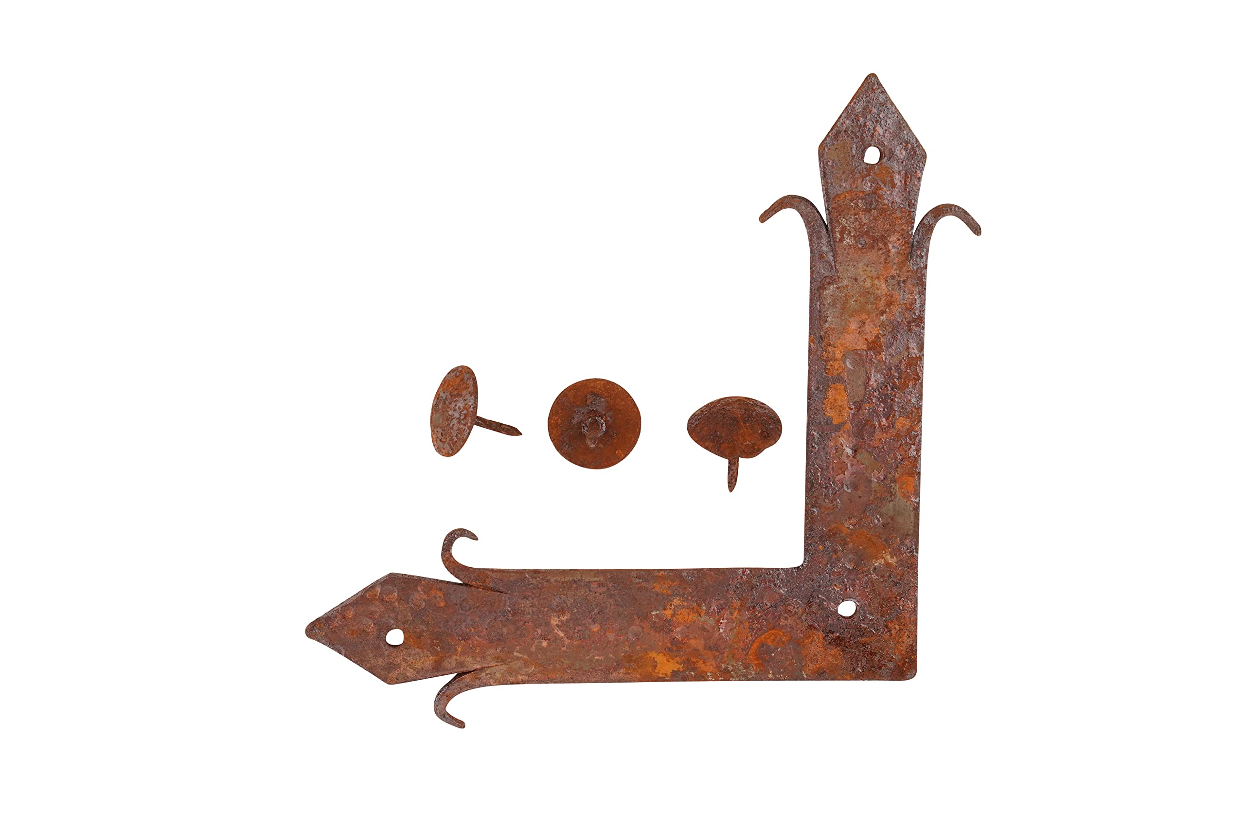 Heavy Duty Iron Hammered Square #28-Lg - Perfect for DIY Projects, Metalworking, and Home Renovations
