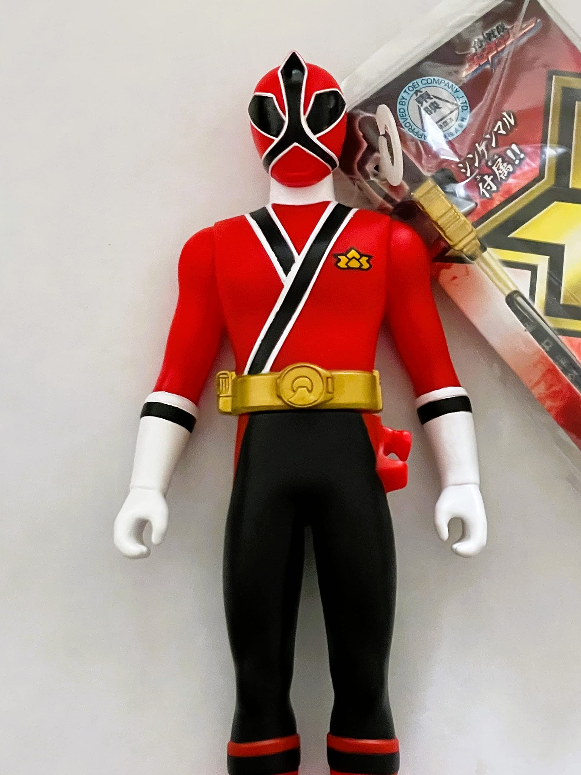 Sentai Hero Series 01 Shinkenger Red Action Figure - Super Sentai Power Rangers Collectible Toy for Fans & Display