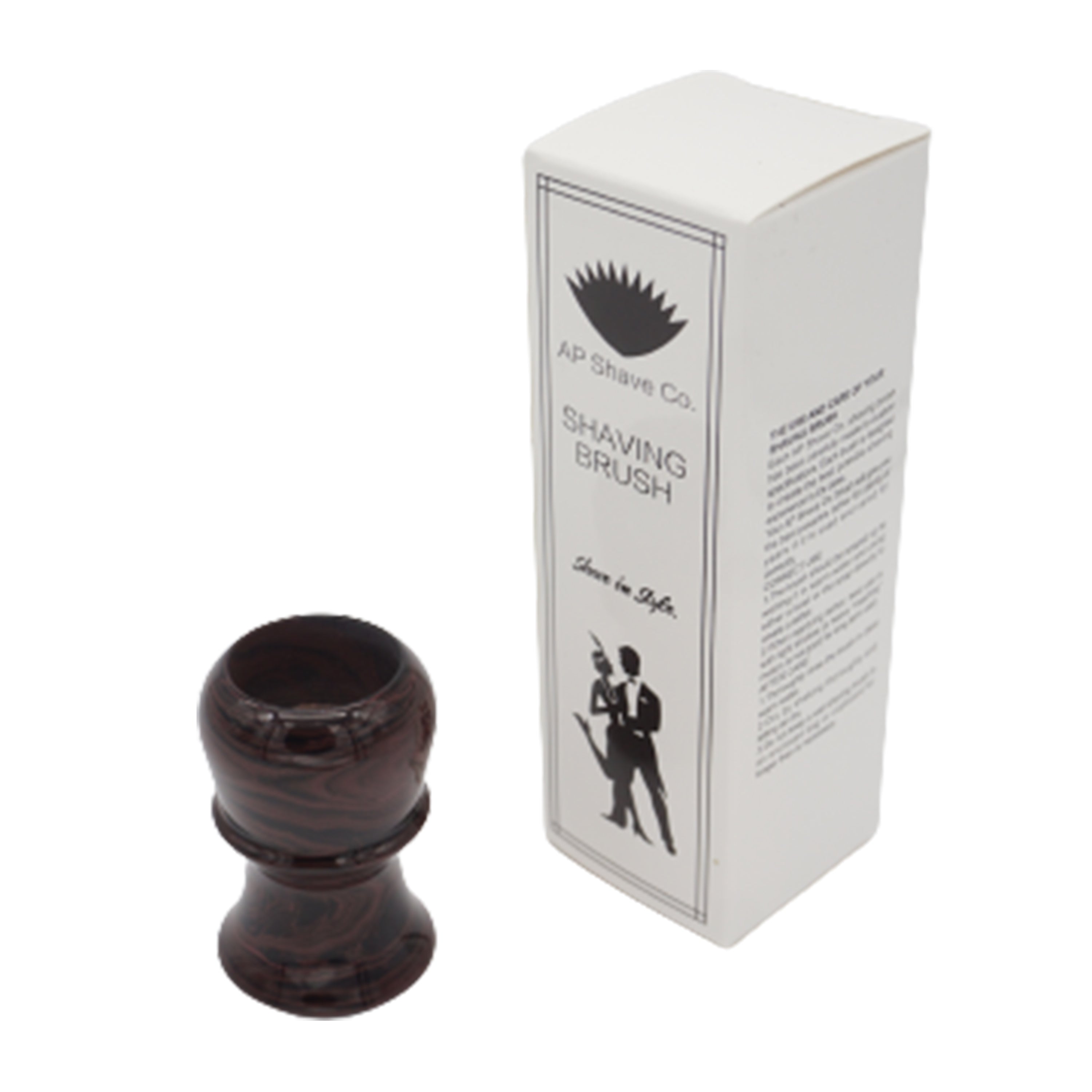 Premium Handmade Raspberry Ebonite Shaving Brush Handle - Compatible with 24mm & 26mm Knots - Perfect for Wet Shaving, Grooming Kits & Luxury Barber Tools
