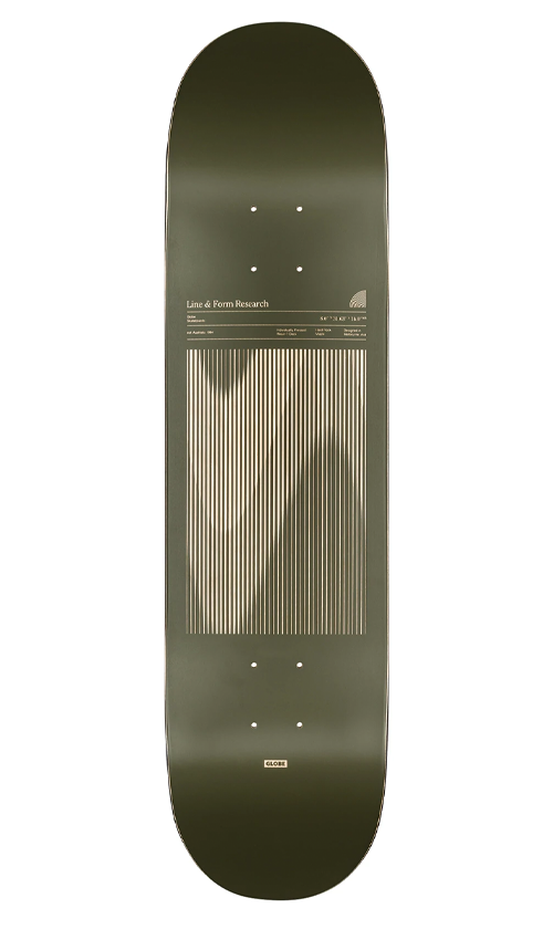 Globe G1 Lineform Olive Complete Skateboard Deck 8.0 Inch - Perfect for Street Skating, Tricks & Commuting