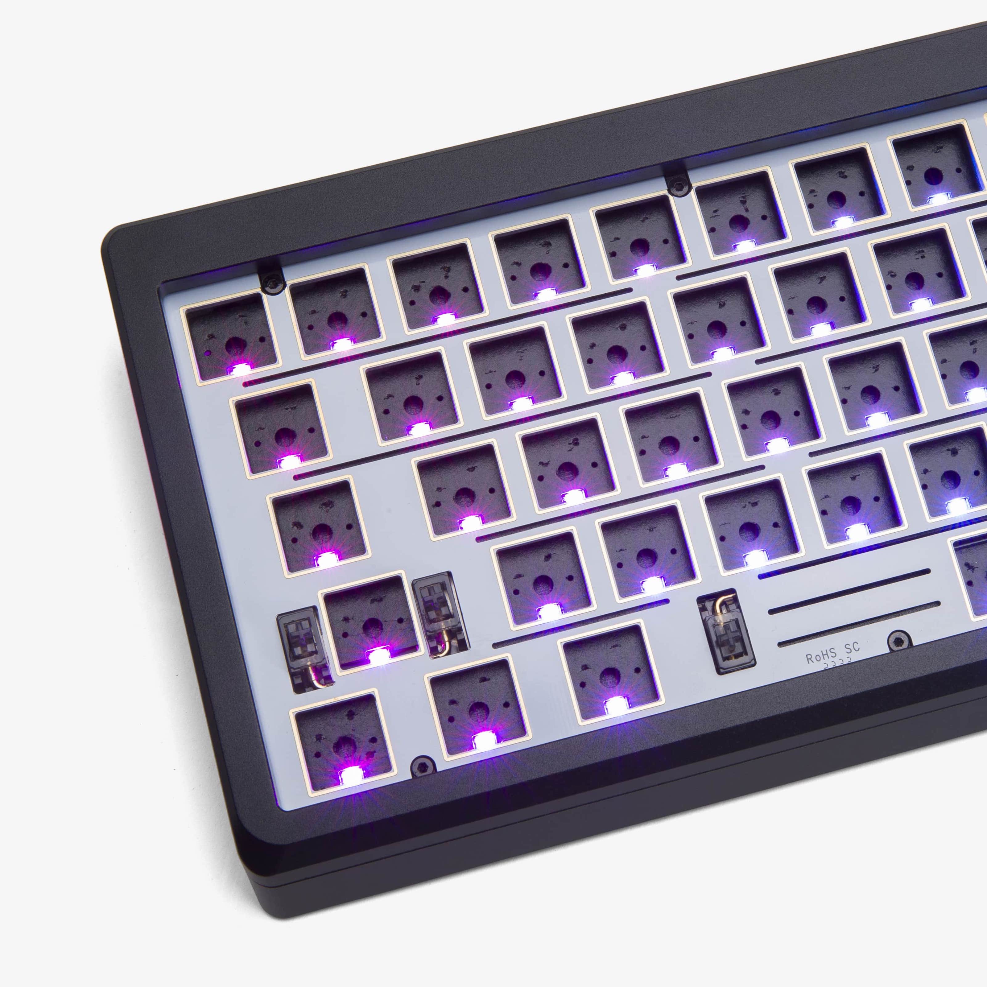 Higround Summit 2.0 65% Barebone Mechanical Keyboard Kit - Black | Compact Gaming & Typing Keyboard for PC & Mac | Perfect for Esports, Office Work & Home Use