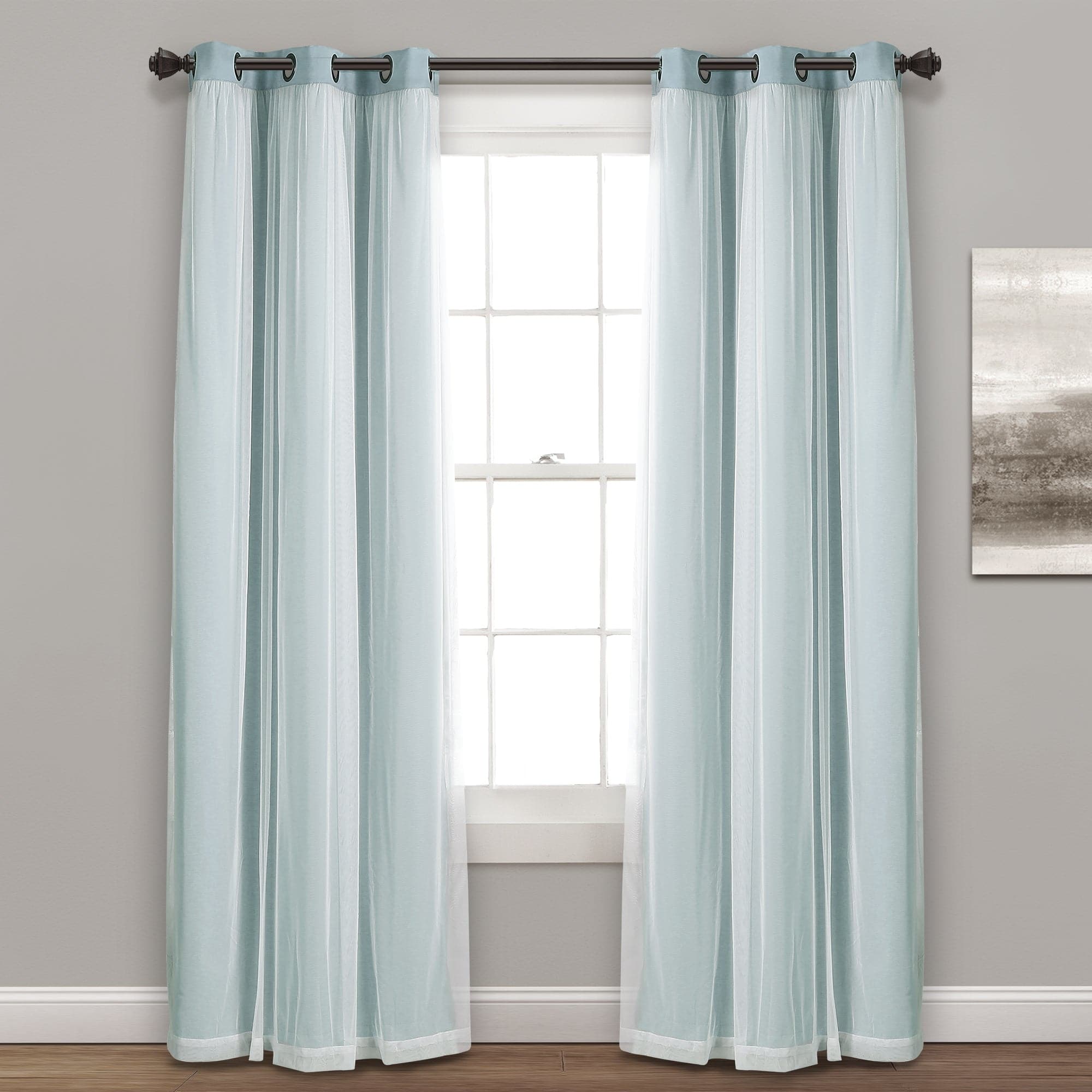 Blackout Curtains with Grommet Top & Insulated Lining - Thermal Sheer Window Panels for Bedroom, Living Room & Home Office - Energy Efficient & Noise Reducing