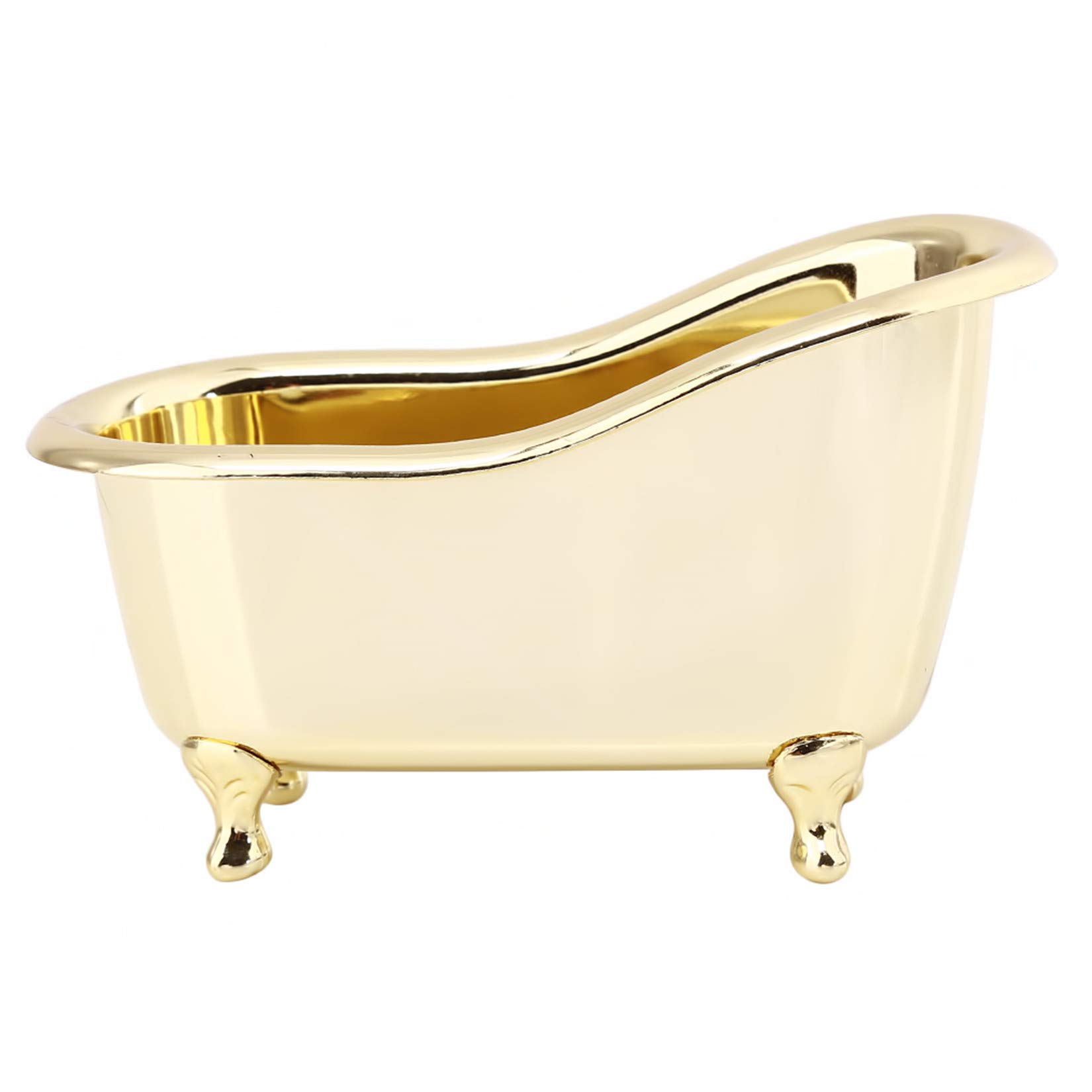 Mini Plastic Bathtub Jewelry Storage Box - Small Desktop Organizer for Jewelry, Sundries & Mini Plants - Perfect for Bathroom, Bedroom & Office Decor