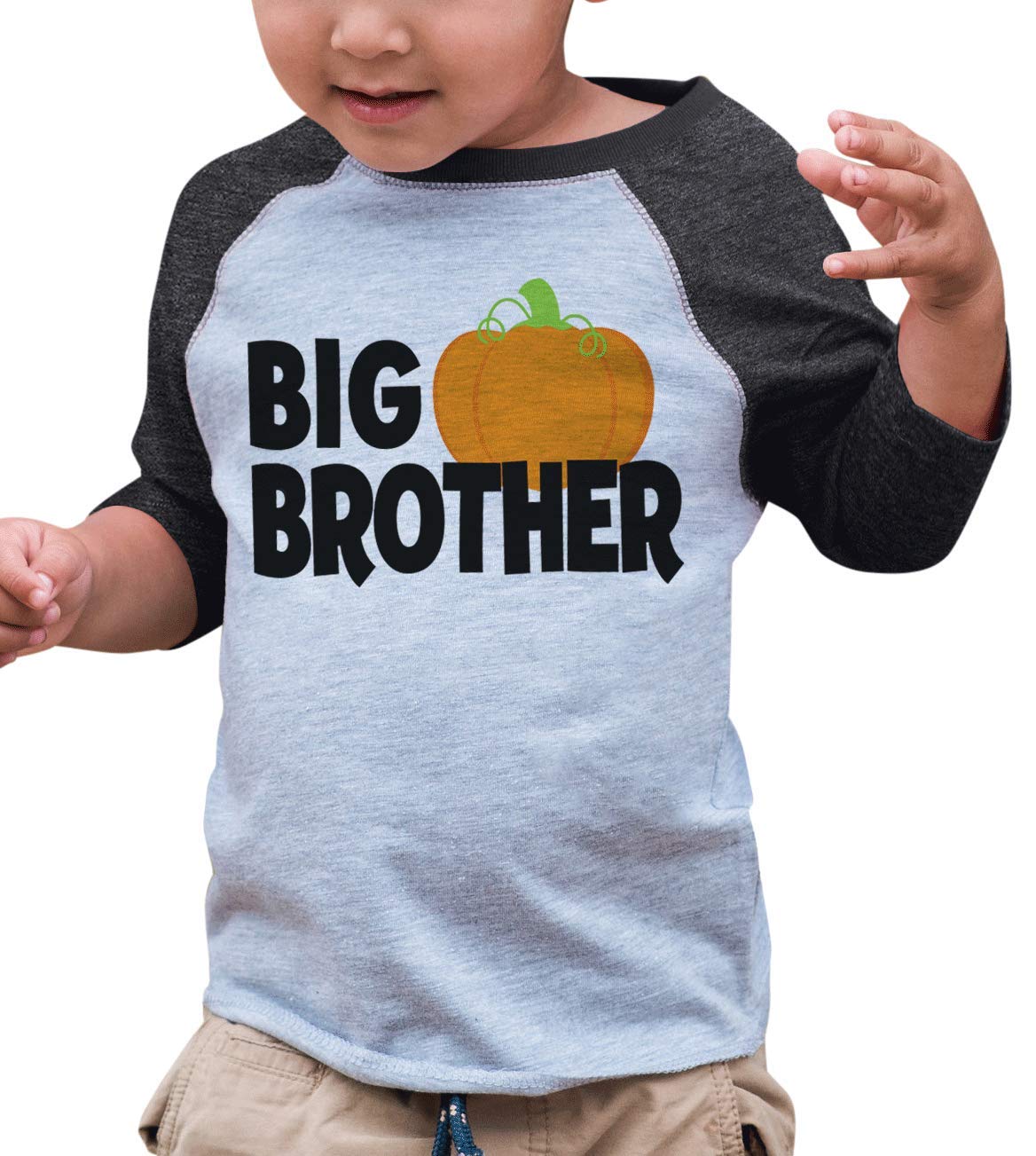 7 Ate 9 Apparel Youth Big Brother Halloween T-Shirt - Funny Sibling Costume for Trick or Treat & Halloween Parties