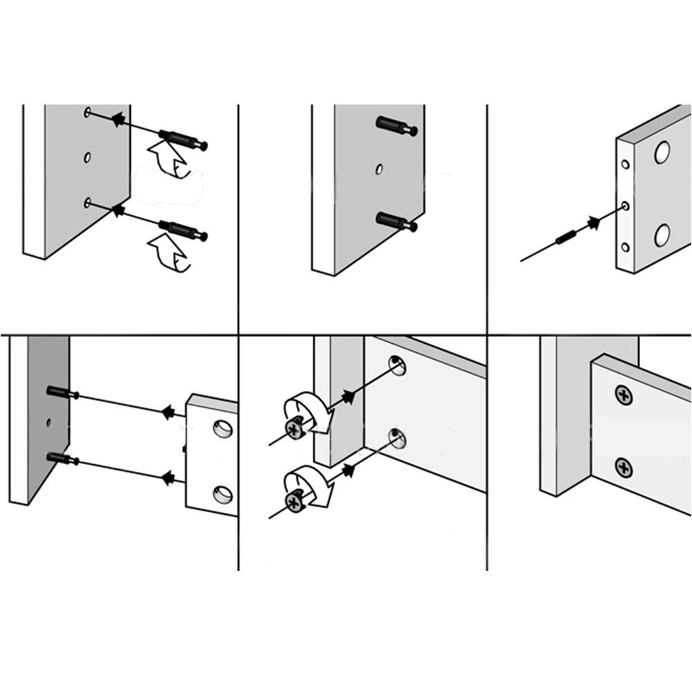 Biaungdo 20 Sets 3-in-1 Cam Fittings with Dowel & Pre-Inserted Nut - 35mm/1.4