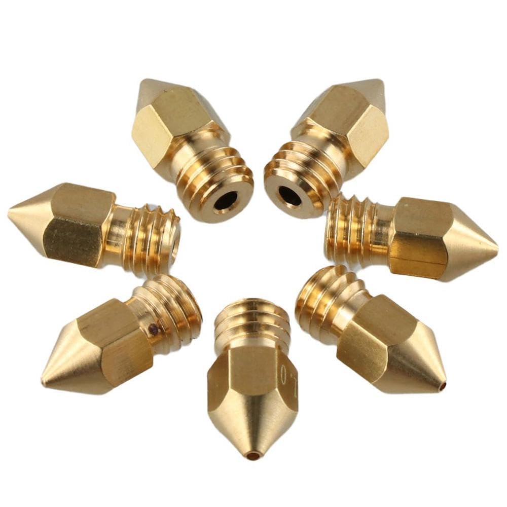 20PCS 3D Printer Nozzle Kit - Stainless Steel & Brass Extruder Nozzles with Cleaning Tools | High Temperature Resistant for 3D Printing, DIY Projects & Home Repairs