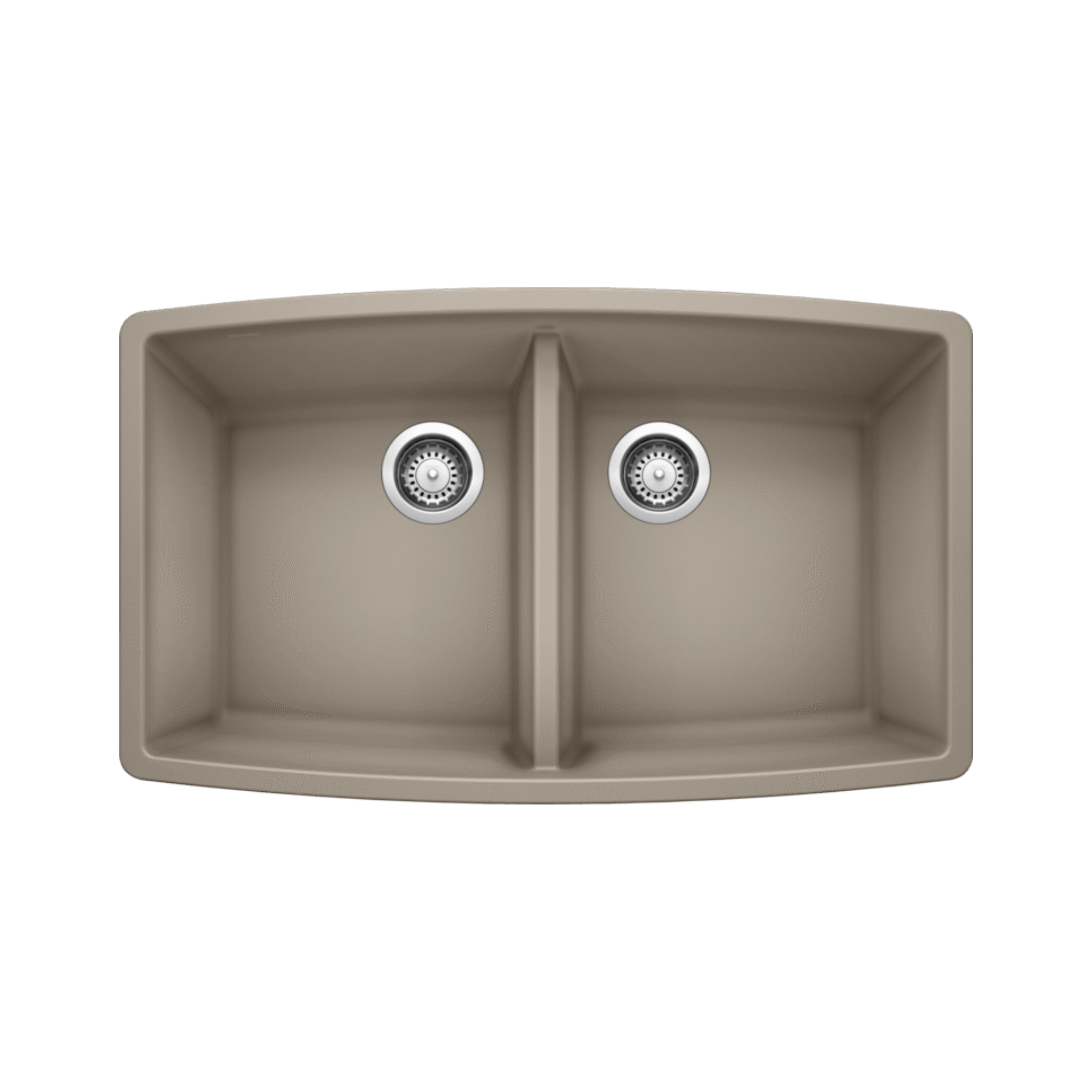 Blanco Performa Equal Double Bowl Kitchen Sink - Durable SILGRANIT Composite Material for Modern Kitchens | Perfect for Meal Prep, Dishwashing & Entertaining