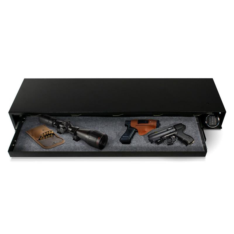 MUBG652E Under Bed Gun Safe - Secure Handgun Storage with Quick Access - Perfect for Home Defense & Nightstand Use