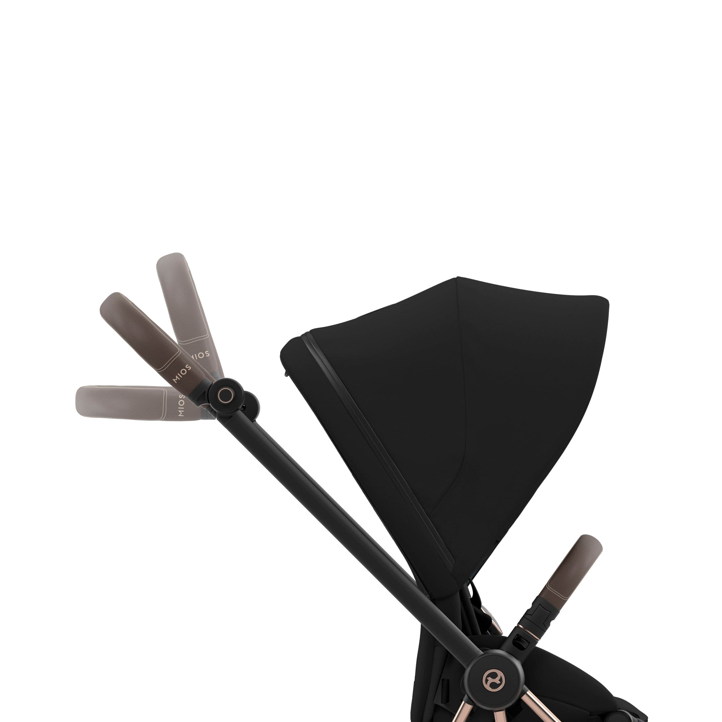 Cybex Mios 3 Complete Stroller - Rose Gold & Brown Luxury Baby Stroller with Reversible Seat | Perfect for Urban Travel, Shopping & Family Outings