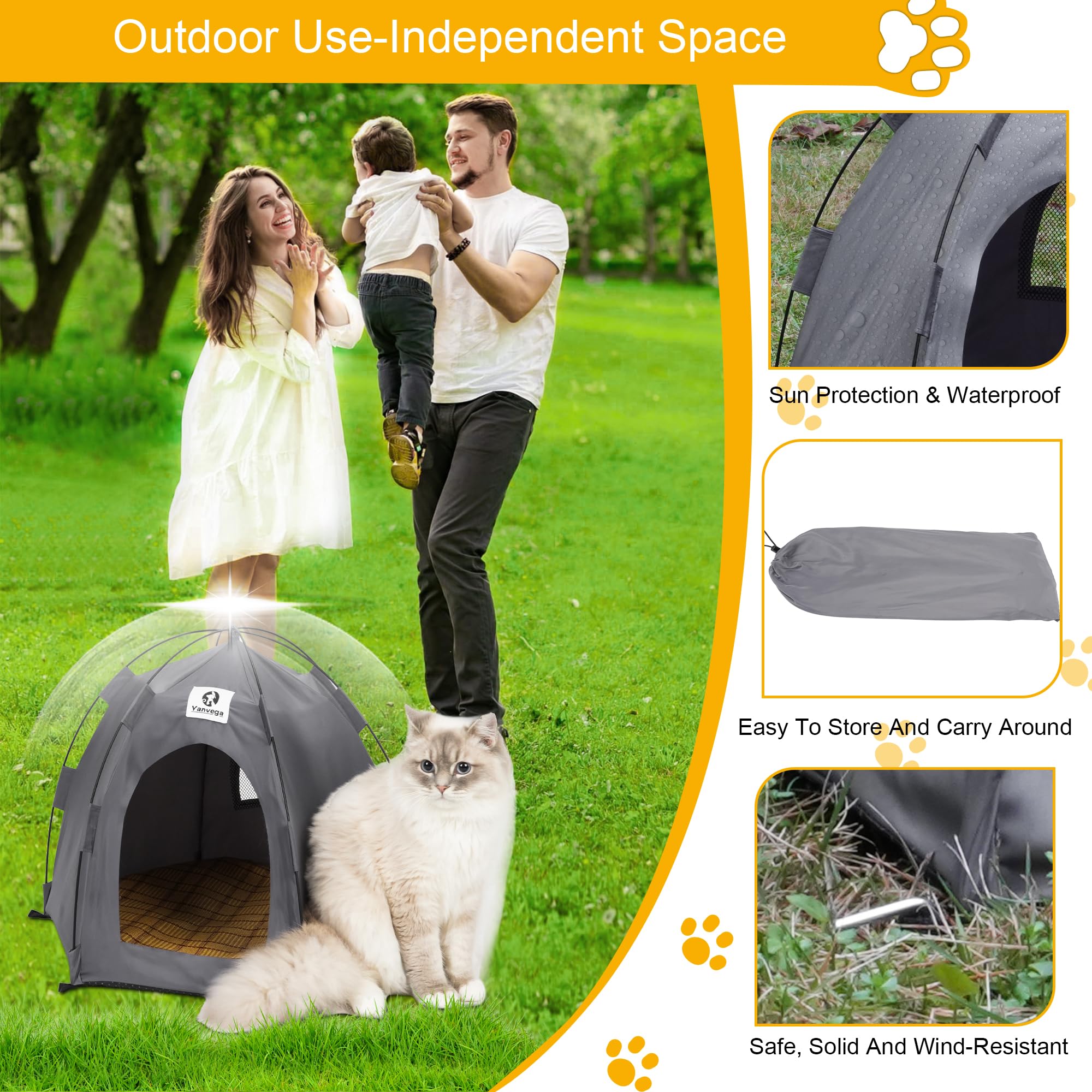 Indoor Outdoor Cat House - 23.6