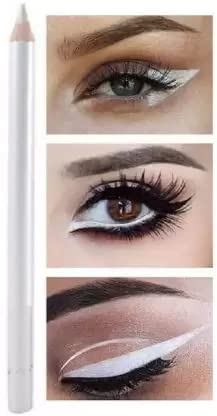Wiffy High Finish Matte White Kajal Eyeliner - Waterproof & Long Lasting Brightener (White Snow, 2g) for Dramatic Eye Makeup Looks & Party Glam