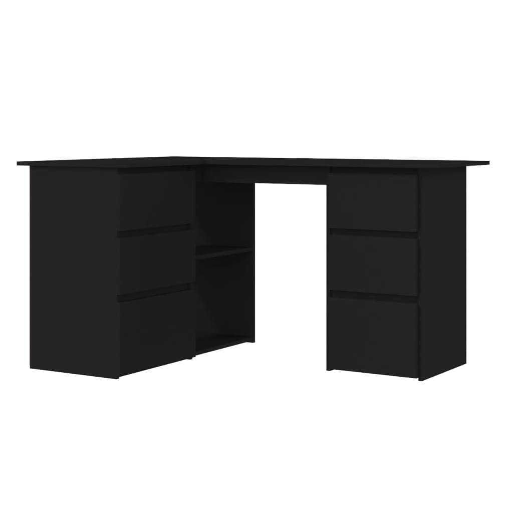 Industrial L-Shaped Corner Computer Desk 57.1