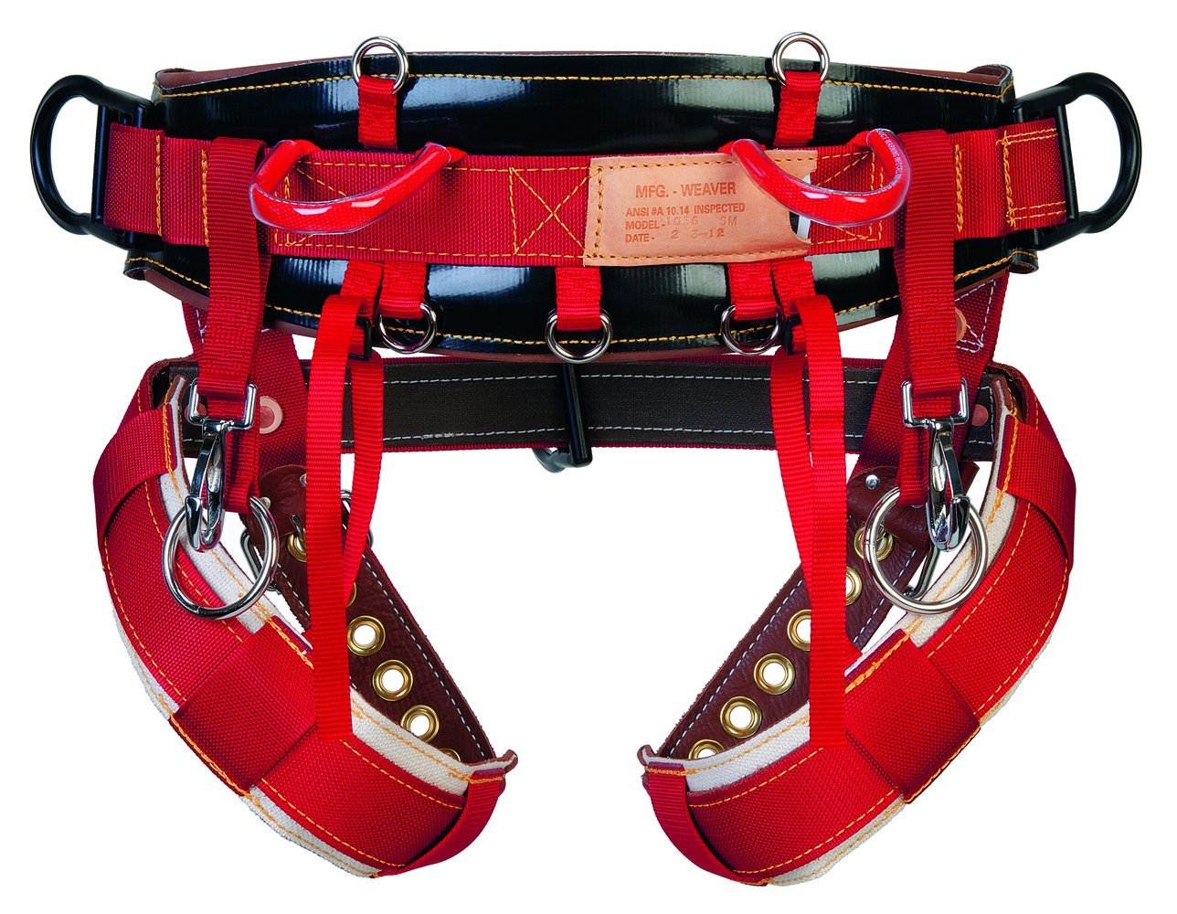 Weaver Leather WLC 530 1 Floating Dee Dog Collar with Padded Nylon Leg Straps - Adjustable Pet Training Harness for Walking, Hiking & Outdoor Adventures