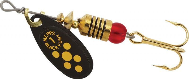 Mepps Black Fury Inline Spinners - Premium Fishing Lures for Trout, Bass & Pike | Freshwater & Saltwater Use | Perfect for Casting, Trolling & Ice Fishing