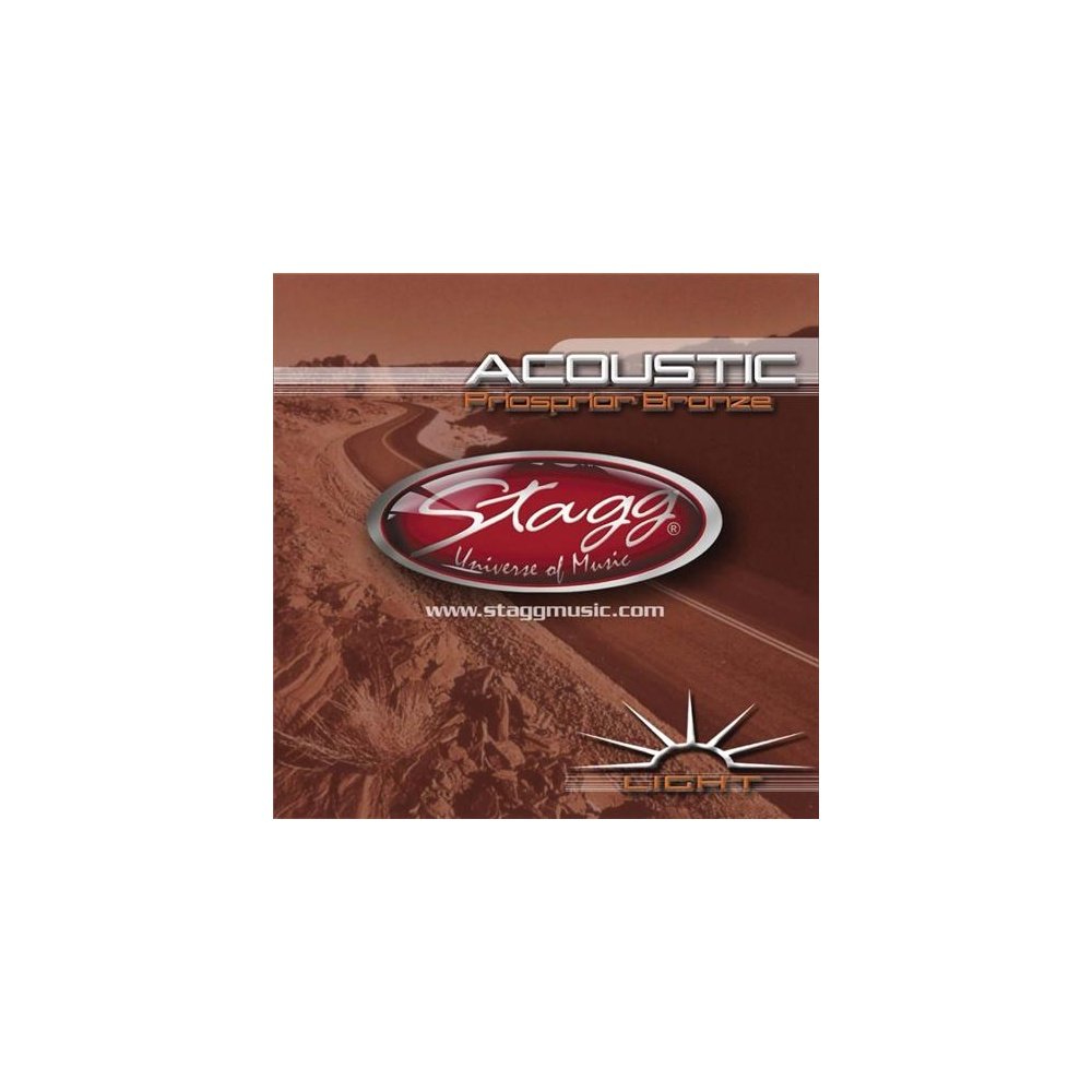 Stagg AC-1254-PH Light Phosphor Bronze Acoustic Guitar Strings - Premium Sound Quality for Folk, Country & Fingerstyle Playing