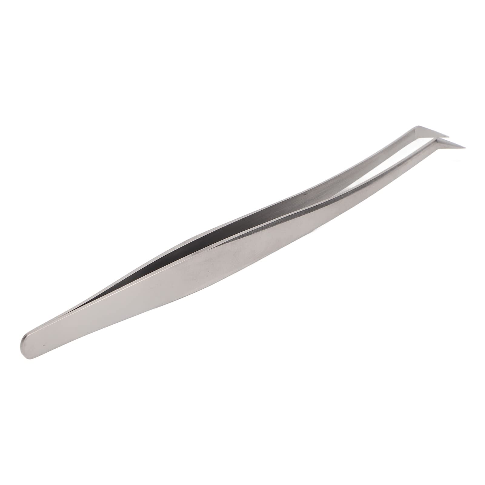 Professional Stainless Steel Eyelash Extension Tweezers - Straight Pointed Lash Tweezer for Precise Grafting, Strong Hardness for Salon & Home Use (Short Oblique Tweezer) | Perfect for Lash Artists, DIY Extensions & Beauty Professionals