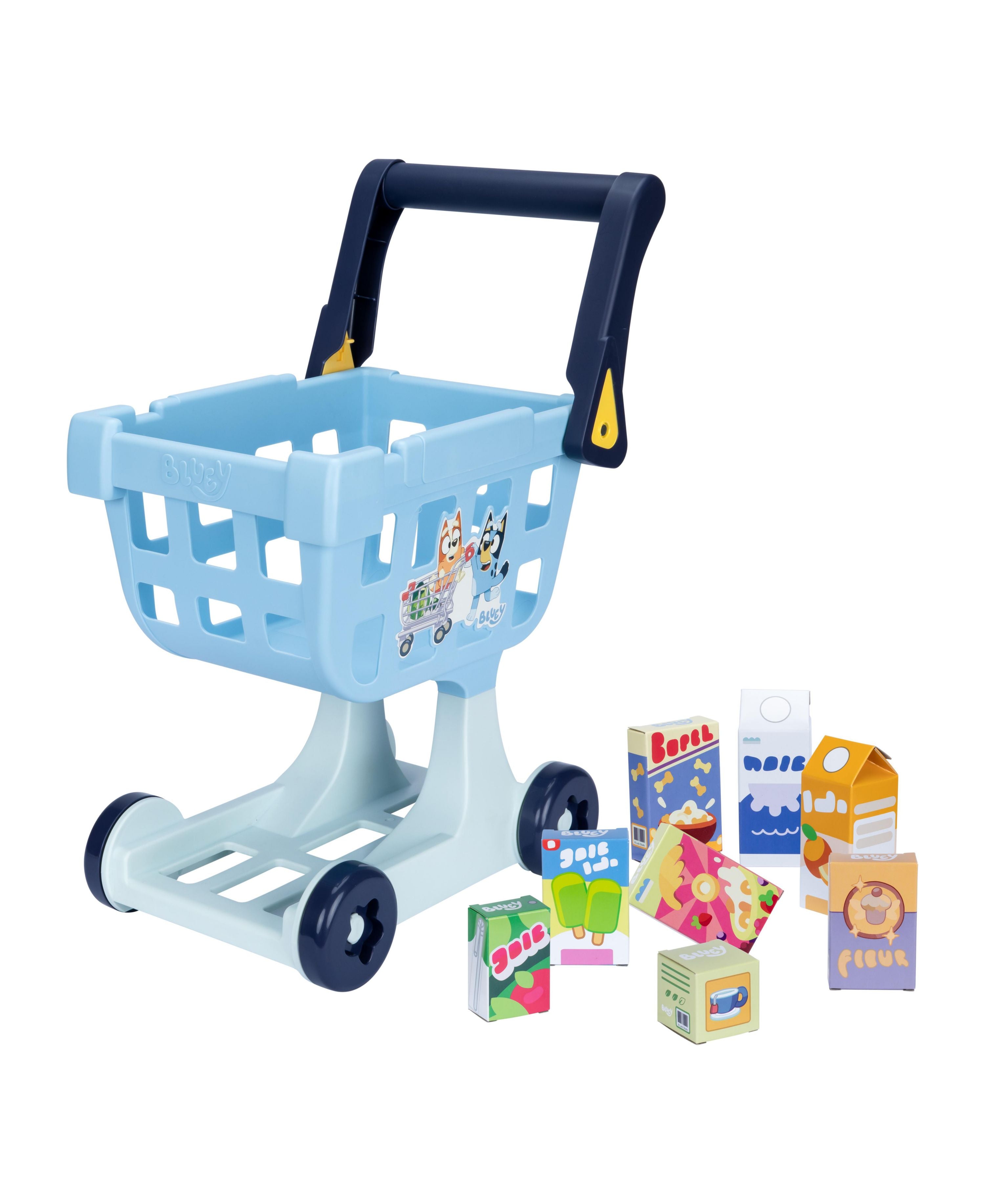 Bluey S11 Role Play Shopping Cart Adventure Set - Interactive Kids Pretend Play Toy for Imaginative Fun - Perfect for Indoor & Outdoor Playtime Adventures