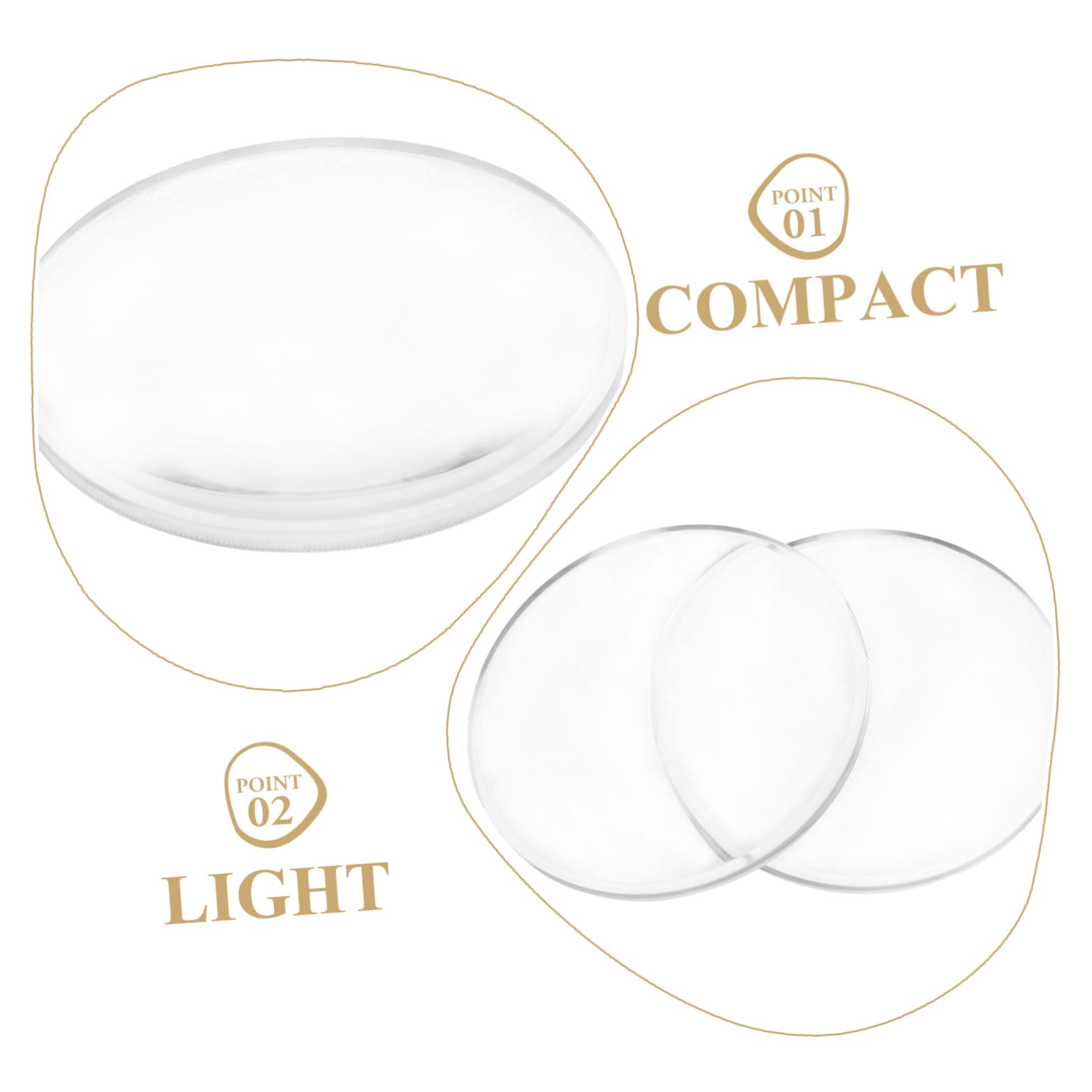Healeved VR Lenses - 10 Pack Safe Material Convex VR Glasses Lenses for 3D Glasses Accessories | Easy to Install & Remove | Perfect for Home Theater, Gaming & Virtual Reality Experiences