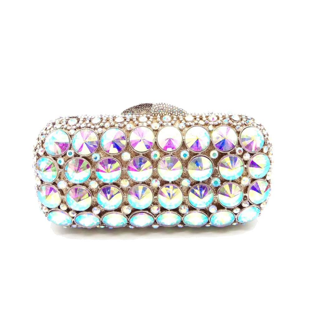 Sparkling Rhinestone Evening Clutch Purse for Women - Vintage 1920s Glam Bridal Wedding & Cocktail Party Handbag | Perfect for Gatsby-Themed Events, Prom Nights & Formal Occasions