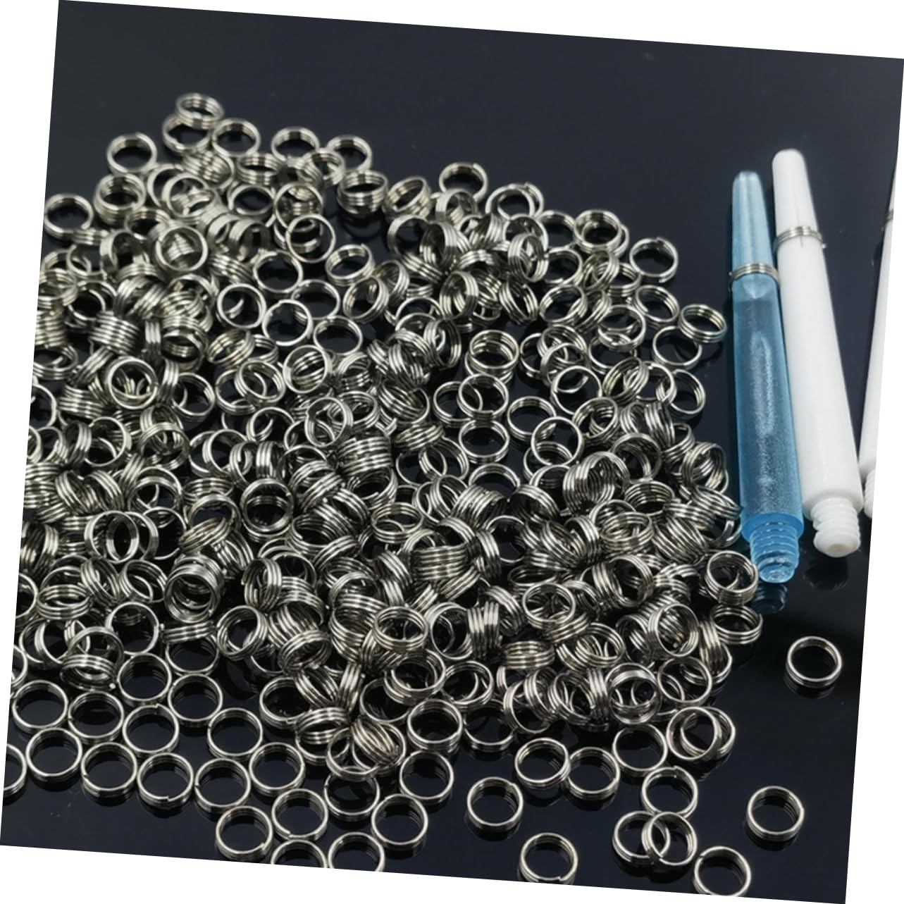 200 Pcs Zinc Alloy Flight Rings - Bulk Jewelry Making Supplies for DIY Accessories, Bracelets & Keychains - Perfect for Crafters, Jewelry Designers and Gift Making