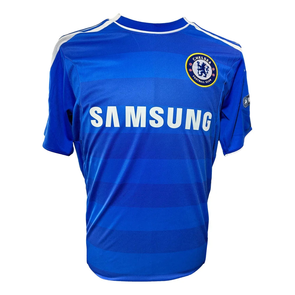 Authentic Didier Drogba Autographed Chelsea FC Soccer Jersey with COA - Perfect for Football Fans, Collectors & Sports Memorabilia Displays