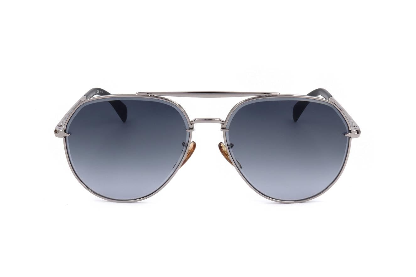 David Beckham 7037/G/S 6LB Black/Ruthenium Metal Sunglasses for Men - 61-16-145mm Frame Size - Perfect for Driving, Outdoor Sports & Fashion Accessories
