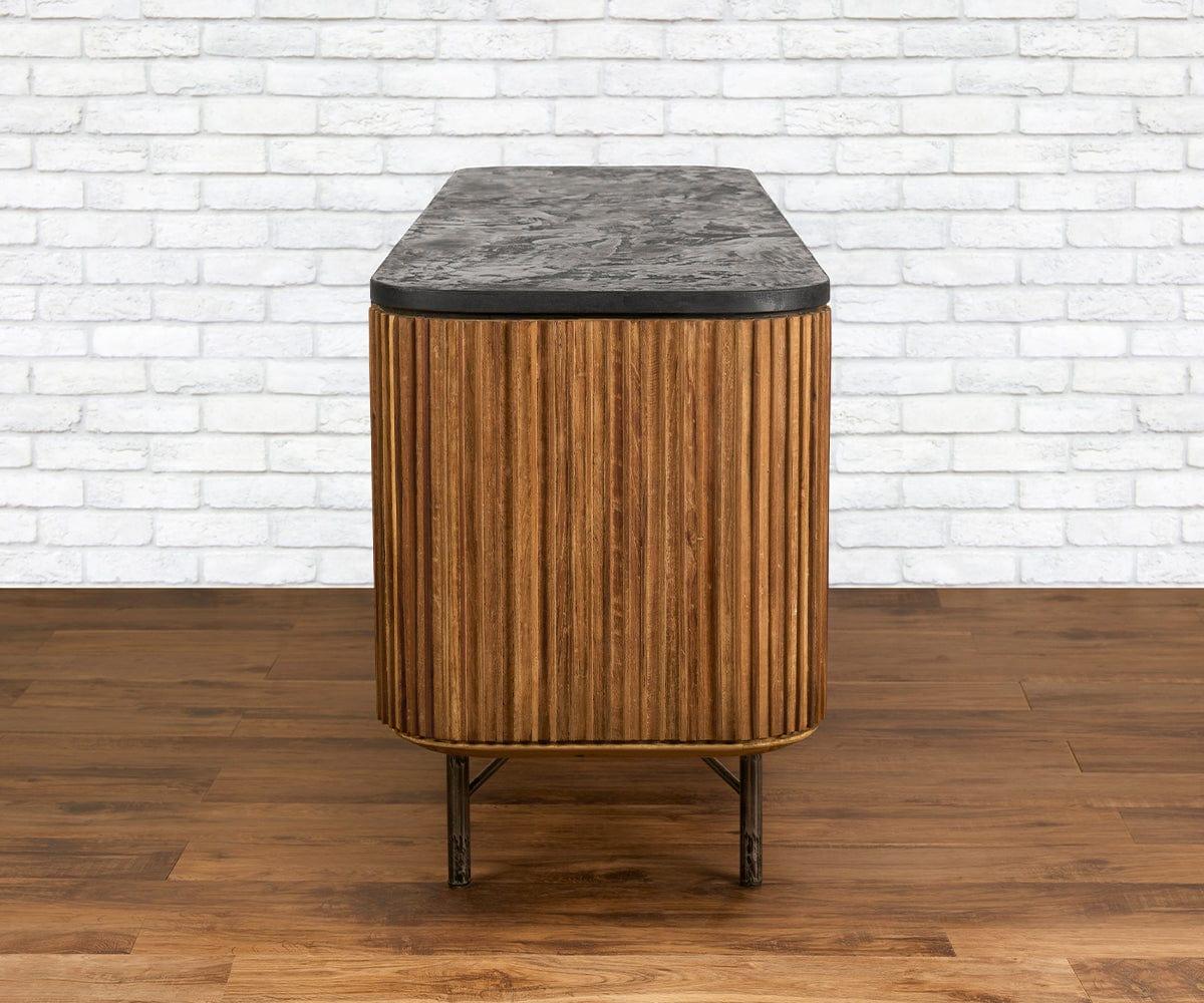 Taavi Large Sideboard - Modern Wood Buffet Cabinet with 4 Doors & 2 Drawers - Perfect for Dining Room Storage & Living Room Organization
