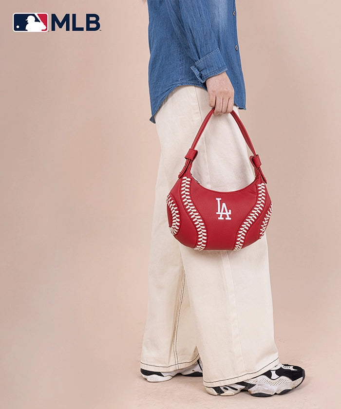 MLB Los Angeles Dodgers Crossbody Hobo Bag for Women - Stylish Shoulder Purse for Baseball Games, Travel & Daily Use