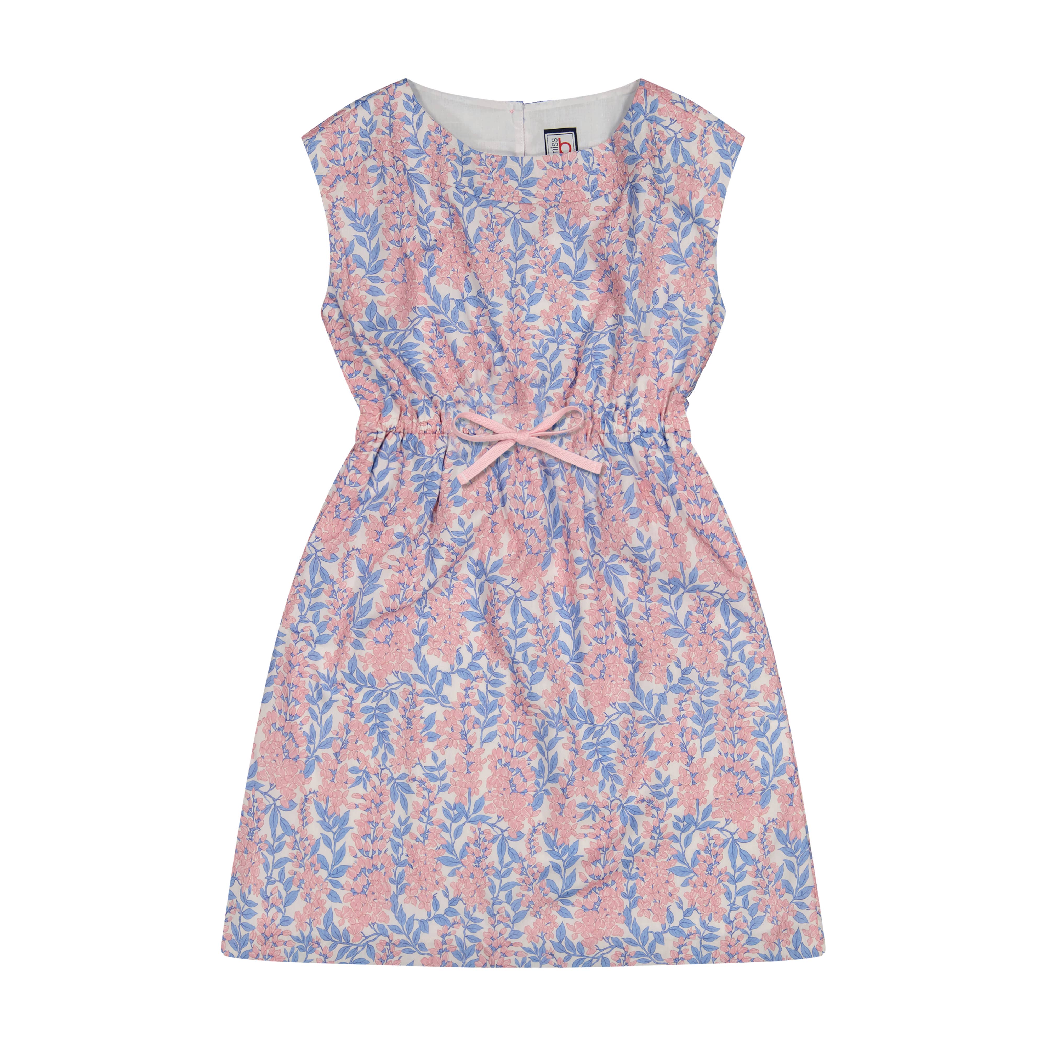 Izzy Drawstring Dress - Women's Floral Summer Dress in Pink Azalea | Casual Boho Style for Beach, Vacation & Everyday Wear