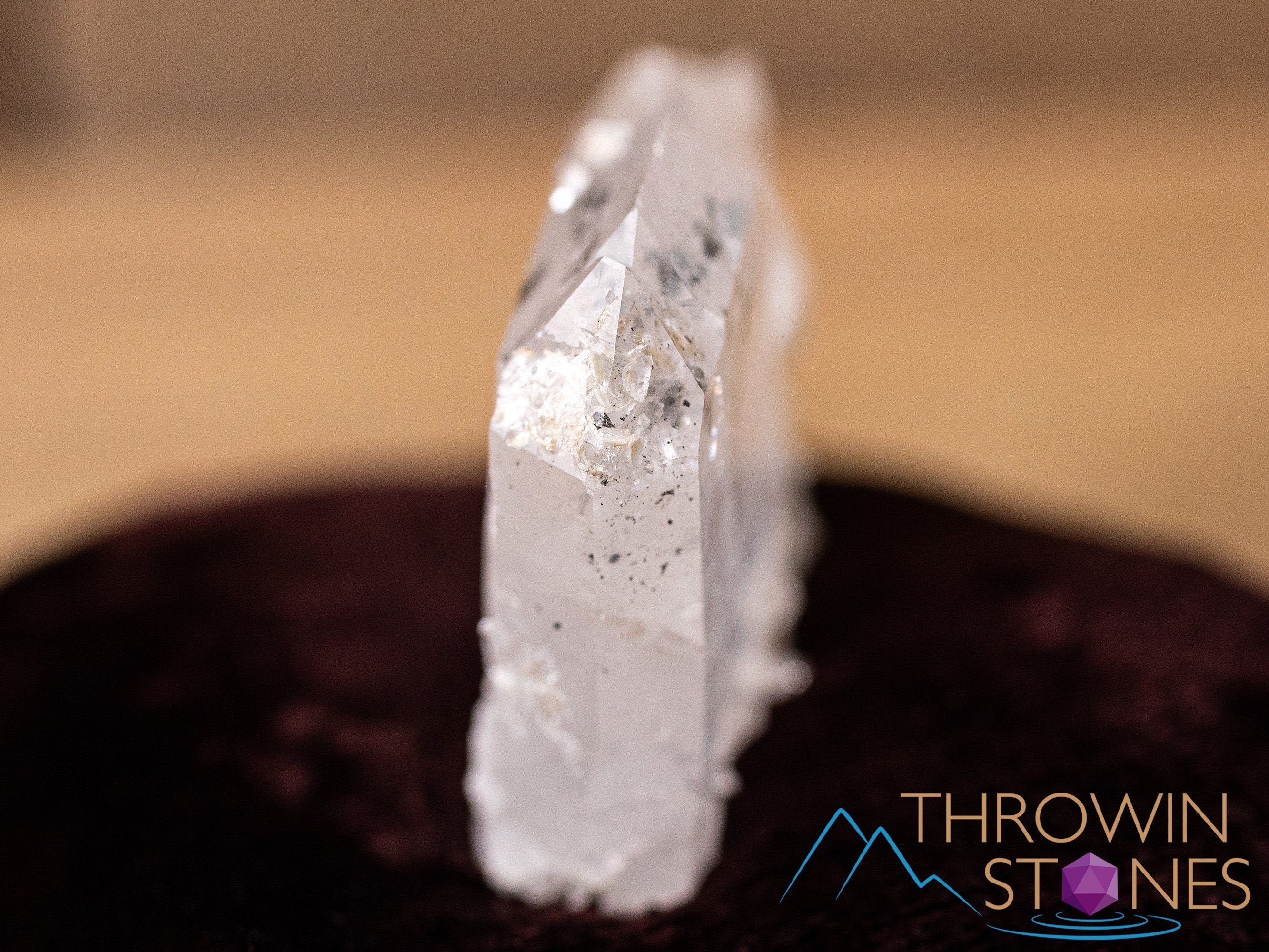 Natural Cookeite in Clear Quartz Raw Crystal - Healing Stone, Housewarming Gift & Home Decor | Perfect for Meditation, Reiki, and Spiritual Healing
