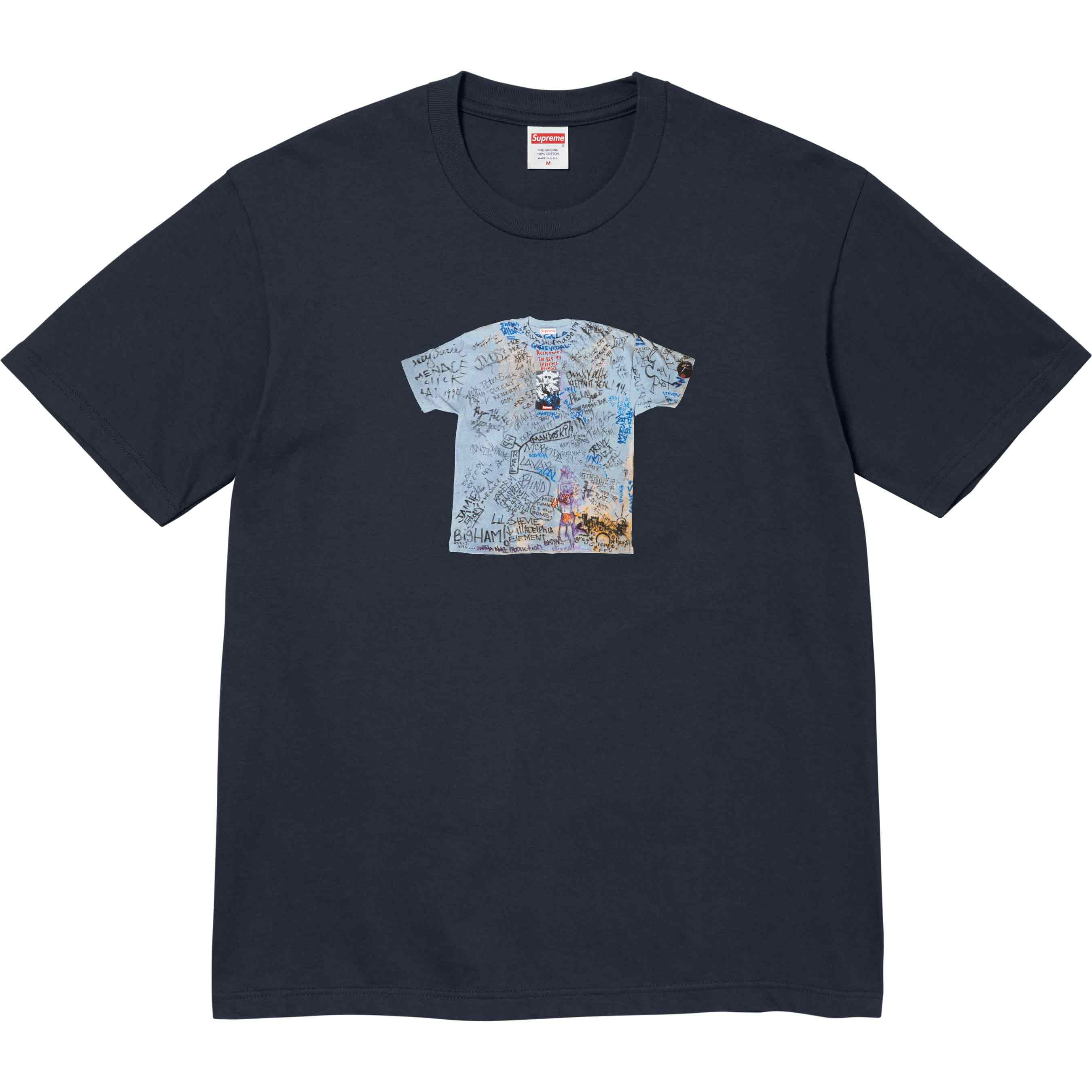 Supreme First Tee Navy Blue T-Shirt - Men's Streetwear Fashion for Casual Wear & Urban Style | Perfect for Daily Outfits, Street Photography & Skateboarding