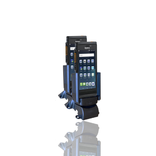 Hytera PNC550 Dual Bay Desktop Charger for Two-Way Radios - Fast Charging Station for Home, Office, and Emergency Use