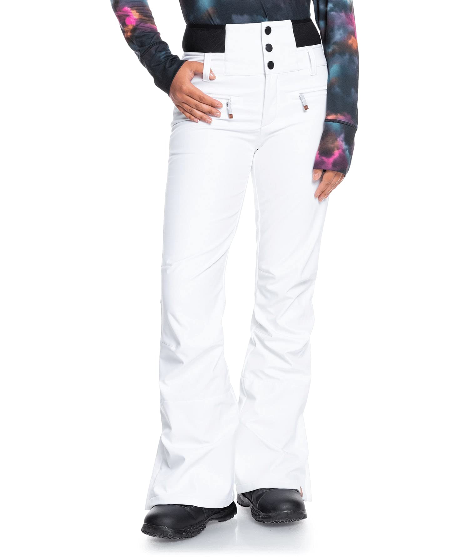 Roxy Women's Rising High Snow Pants - Waterproof Insulated Ski Pants for Winter Sports & Outdoor Activities