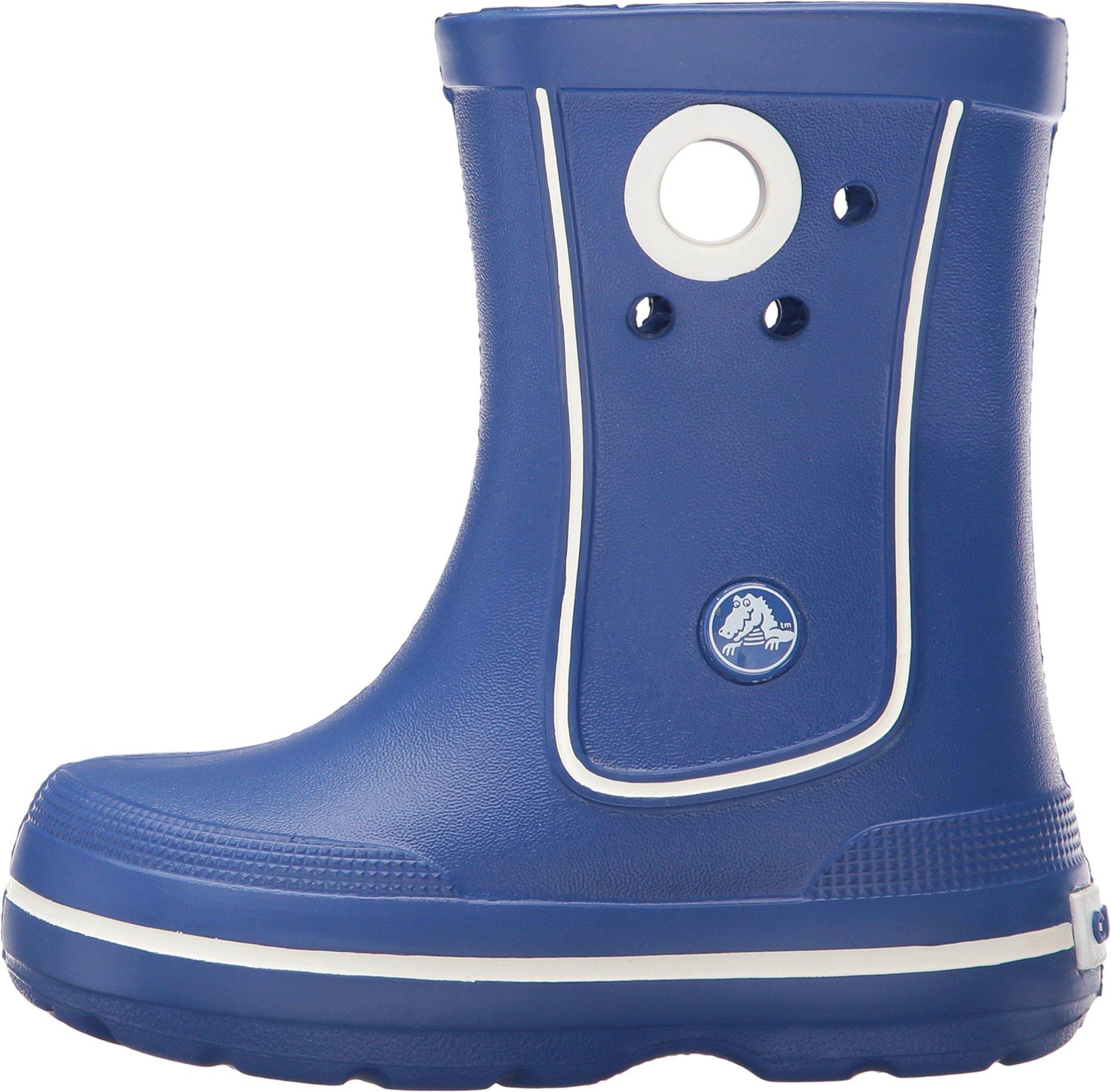 Crocs Kids' Crocband Jaunt Rain Boots - Waterproof & Comfortable Rubber Boots for Boys and Girls - Perfect for Rainy Days, Puddle Jumping & Outdoor Play