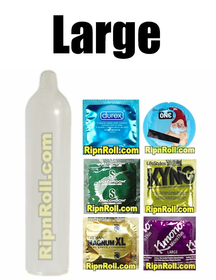 Premium Large Size Condoms Variety Pack - Ultra Thin, Ribbed & Dotted for Enhanced Pleasure - Perfect for Safe & Sensual Intimacy, Travel & Discreet Protection