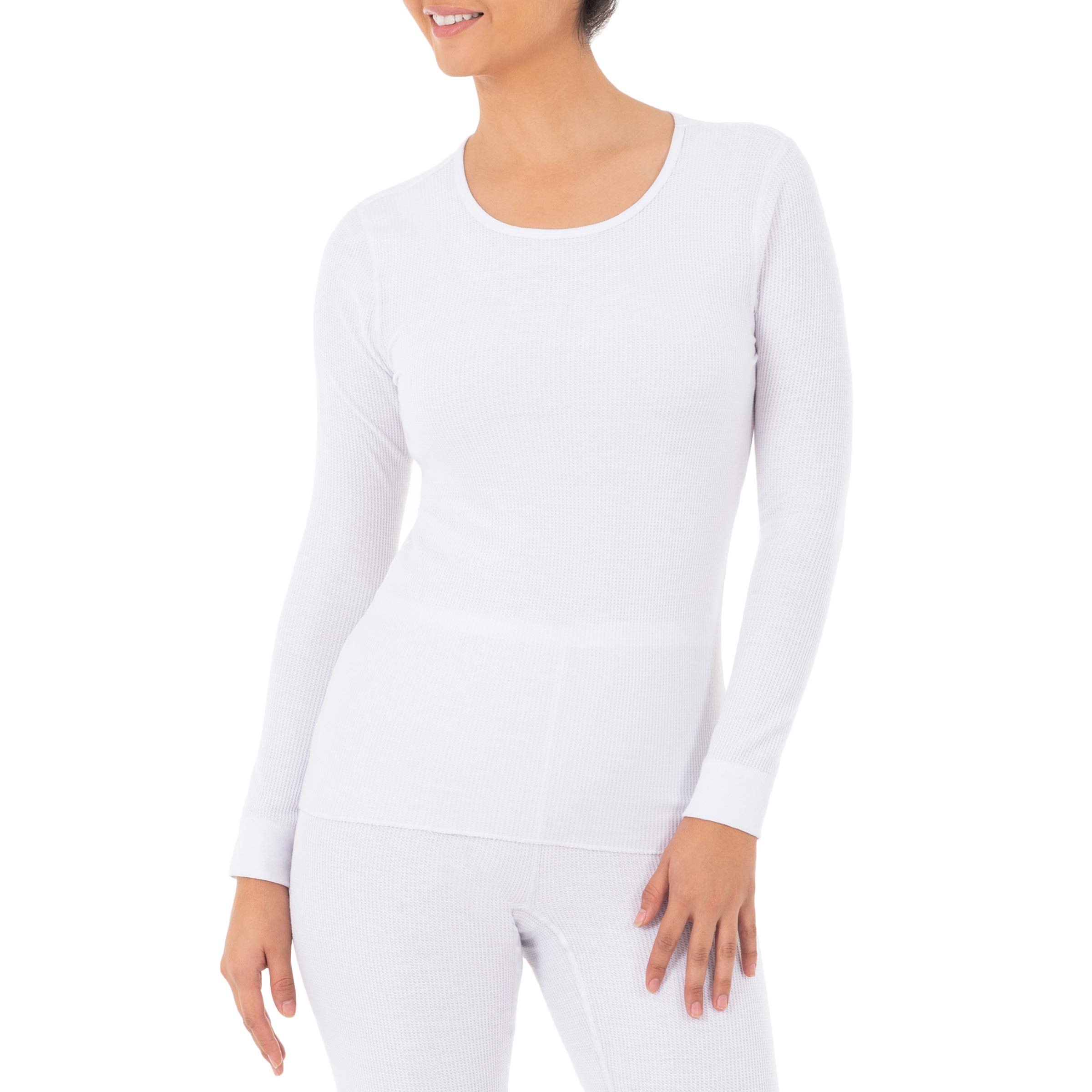 Fruit of the Loom Women's Micro Waffle Thermal Underwear Set - Soft & Warm Winter Base Layer for Cold Weather, Lounge & Sleepwear