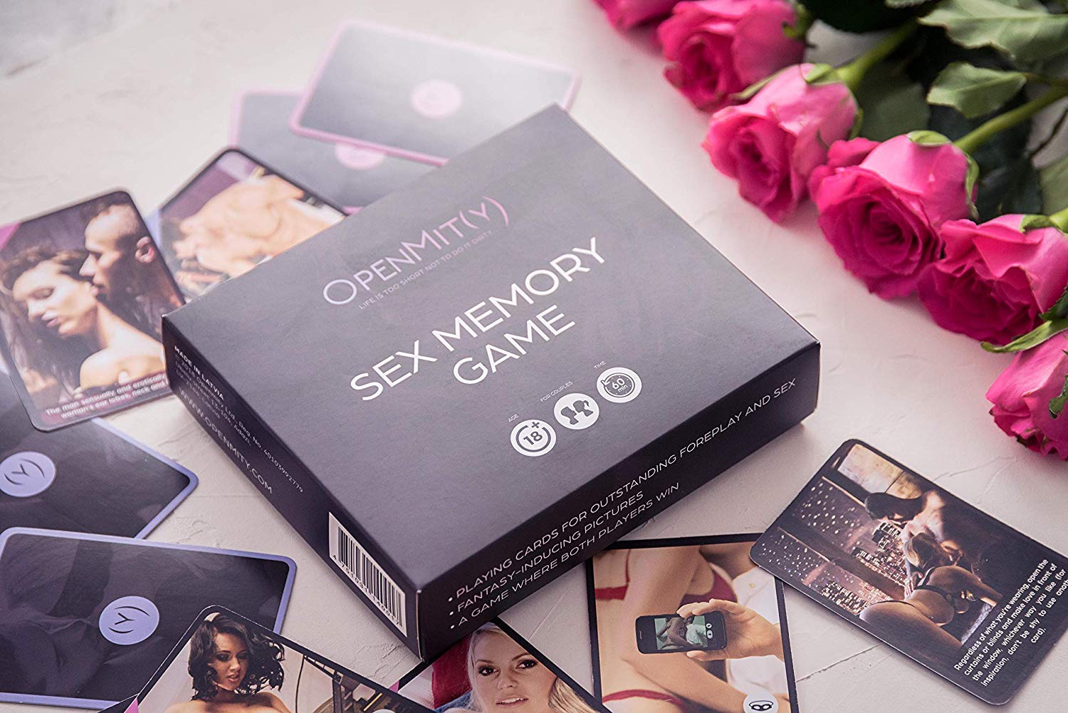 Romantic Couples Memory Game - Adult Intimate Board Game with Erotic Cards for Foreplay & Spicing Up Relationships | Perfect for Date Nights, Anniversaries & Enhancing Intimacy