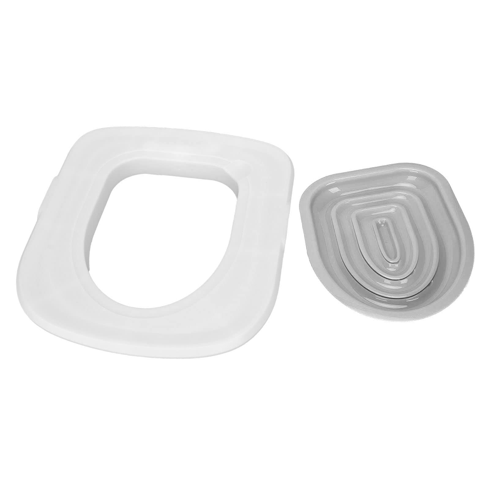 Ciciglow Cat Toilet Training Kit - Universal Reusable Cat Toilet Trainer for Home Toilet, Fits Round & Elongated Toilet Seats | Train Your Cat to Use Human Toilet Easily | Perfect for Small Bathrooms & Pet Owners