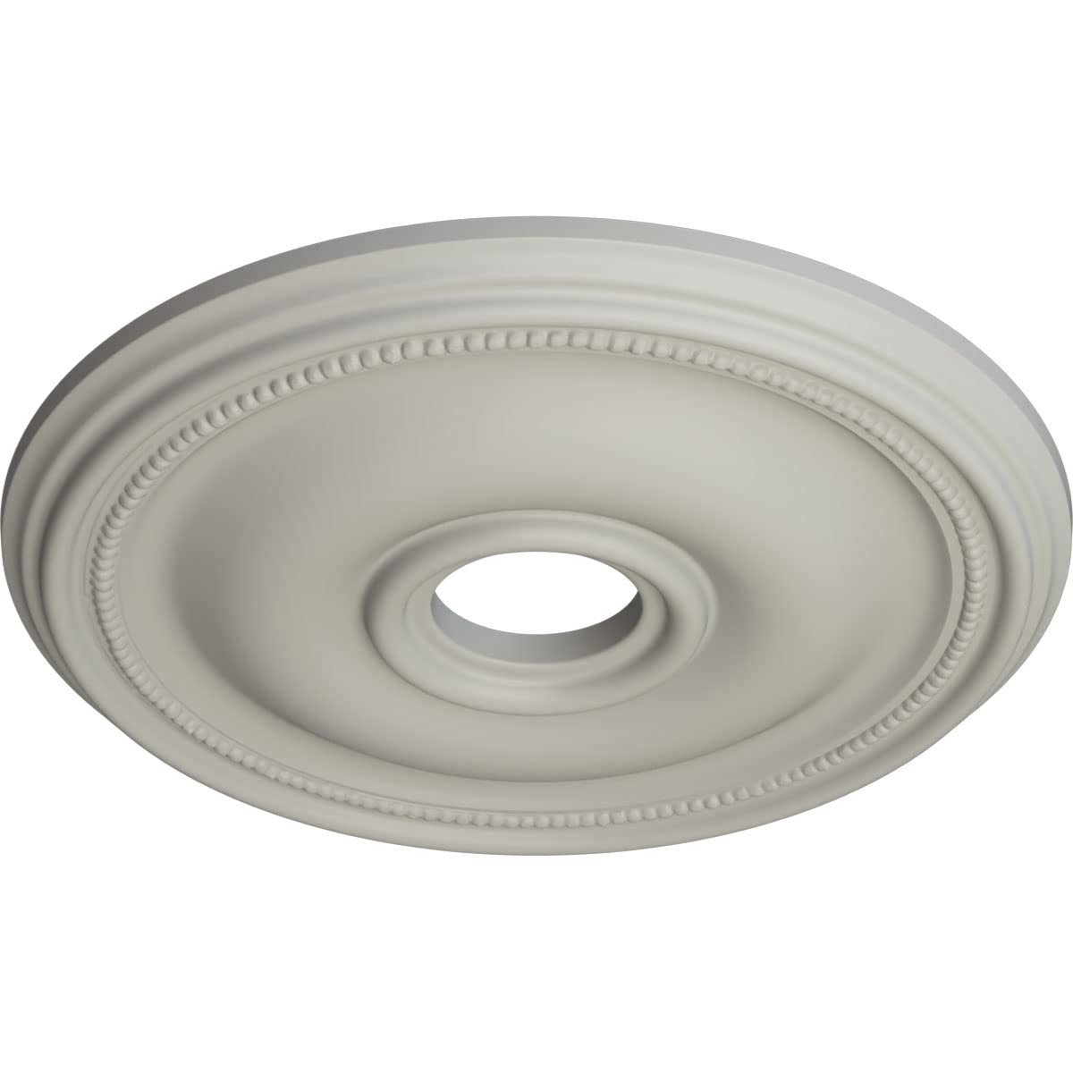 Ekena Millwork CM18BRPCF 18-Inch Bradford Ceiling Medallion - Hand-Painted Cream Finish - 18 1/8