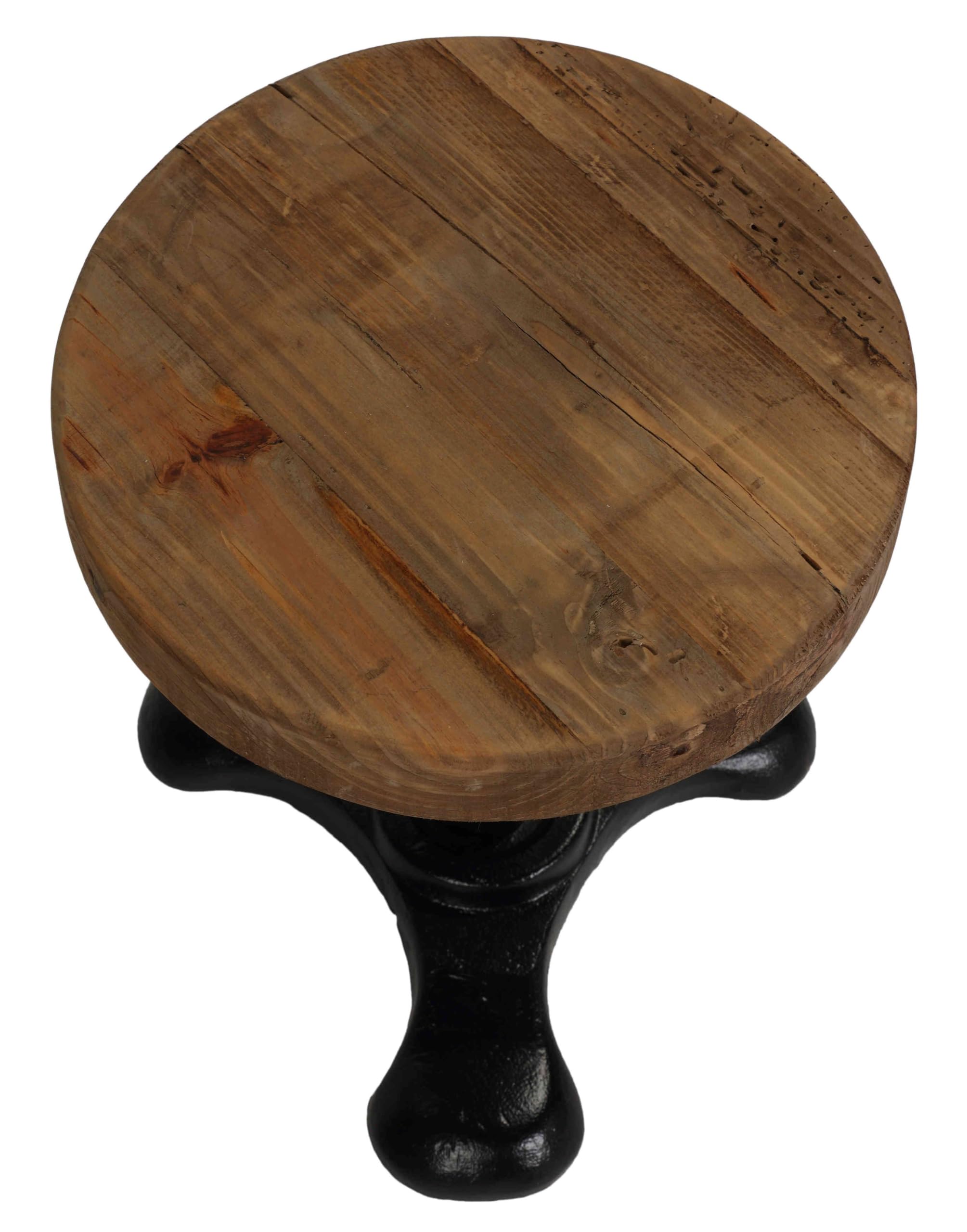 Bare Decor Toby End Table - Brown Wood Nightstand for Living Room, Bedroom & Office - Stylish Side Table with Storage Shelf