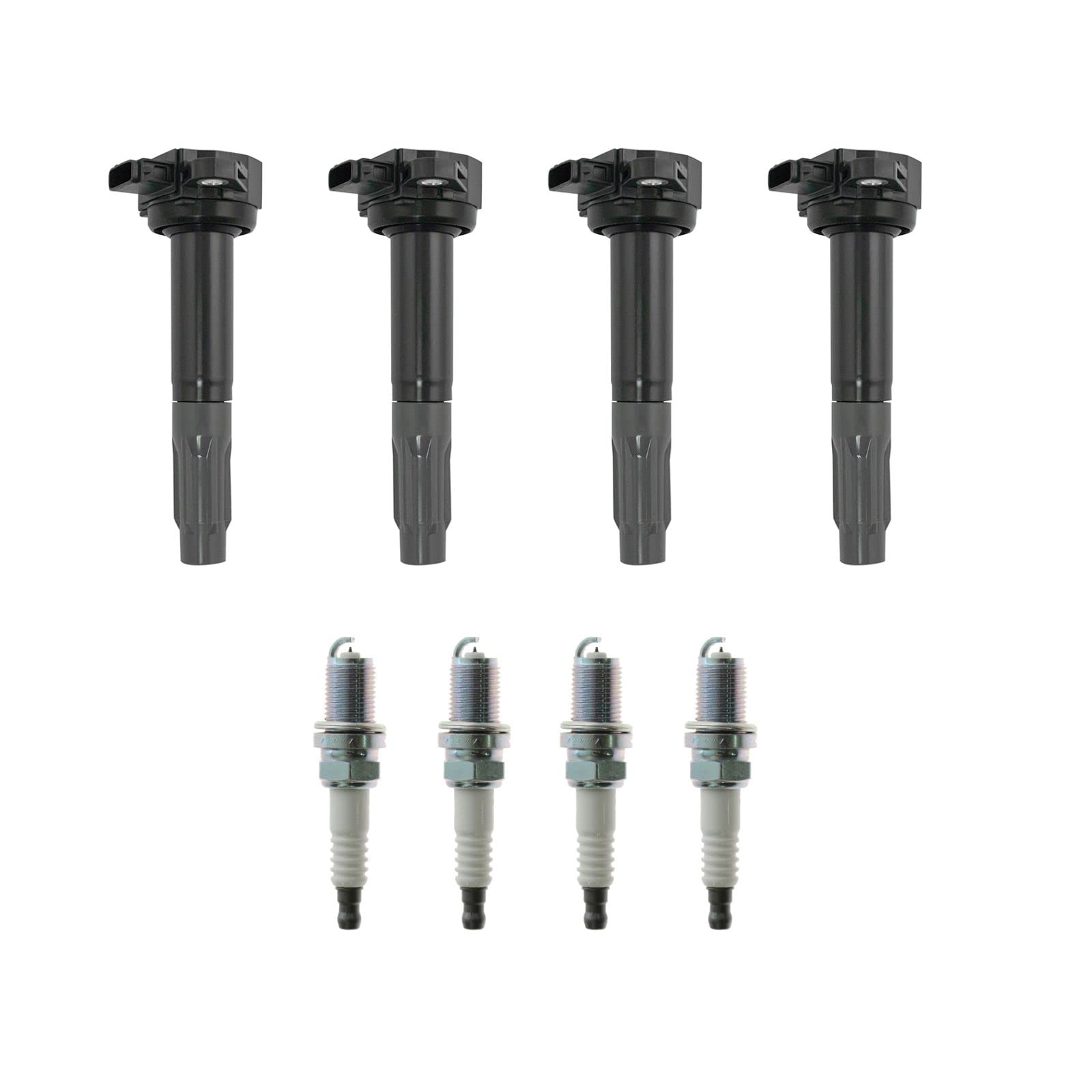 Subaru Legacy Outback Engine Ignition Coil & Spark Plug Kit Set - Direct Fit Replacement for 2.5L 4-Cylinder - Improve Performance & Fuel Efficiency - Perfect for DIY Auto Repair & Maintenance