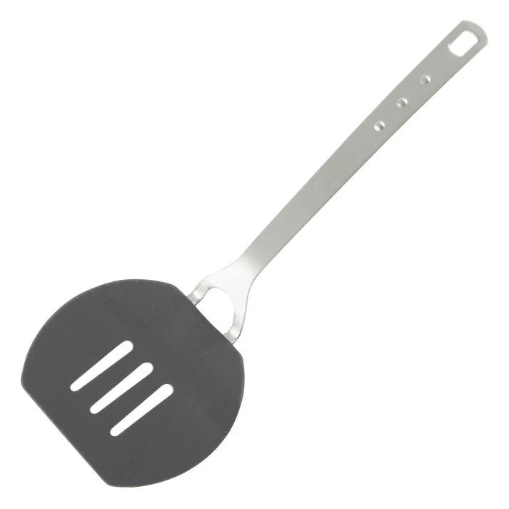 Winco 15.5 x 6 Inch Stainless Steel Slotted Pancake Turner - Heavy Duty Restaurant Grade Spatula for Flipping Pancakes, Burgers & Eggs - Perfect for Home Kitchen, Commercial Use & Outdoor BBQ Cooking