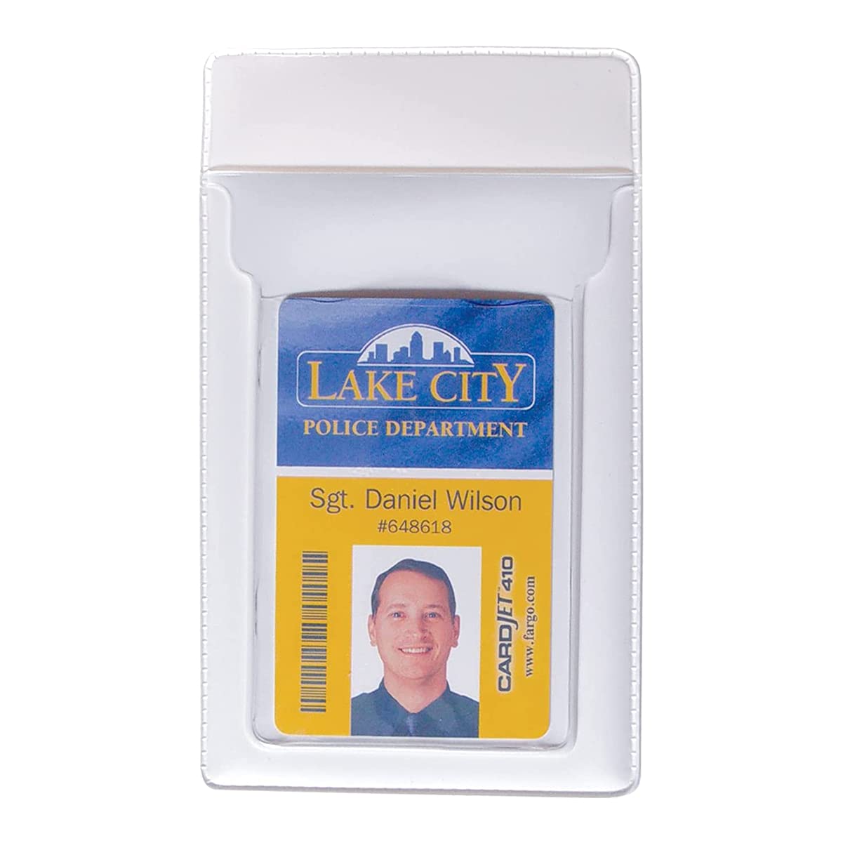 50 Pack Heavy Duty Clear Plastic Pocket Protectors with Vertical ID Badge Holder - Shirt & Lab Coat Organizer for Pens, Pencils, Small Tools, Name Tags - Ideal for Office, School, Healthcare & Industrial Use