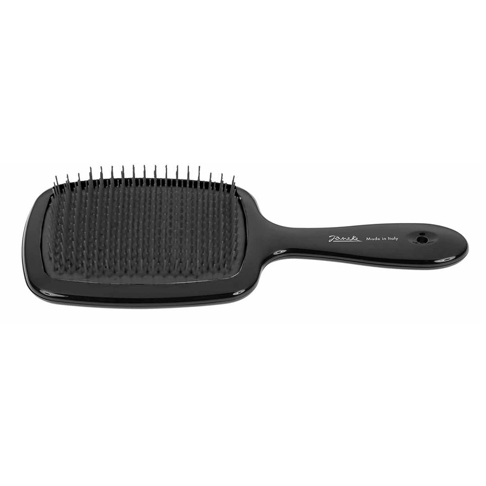 Janeke Ultra Tangler Hairbrush - The Original Italian Design Detangling Brush for Smooth & Frizz-Free Hair - Perfect for Wet/Dry Hair & Styling at Home or Salon