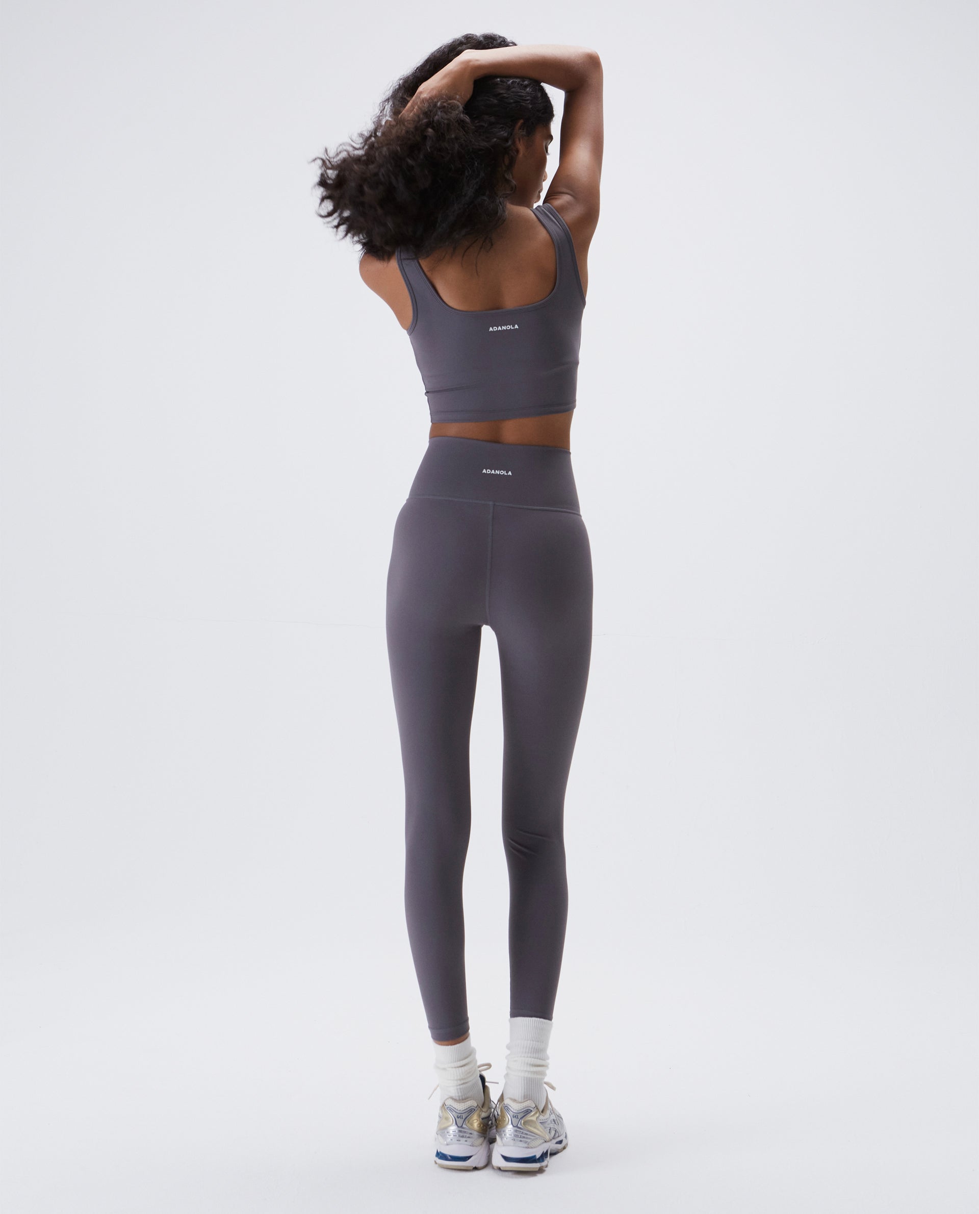 Ultimate Wrap Over Leggings for Women - Dark Grey High Waist Yoga Pants - Perfect for Workout, Yoga, Running & Lounge Wear