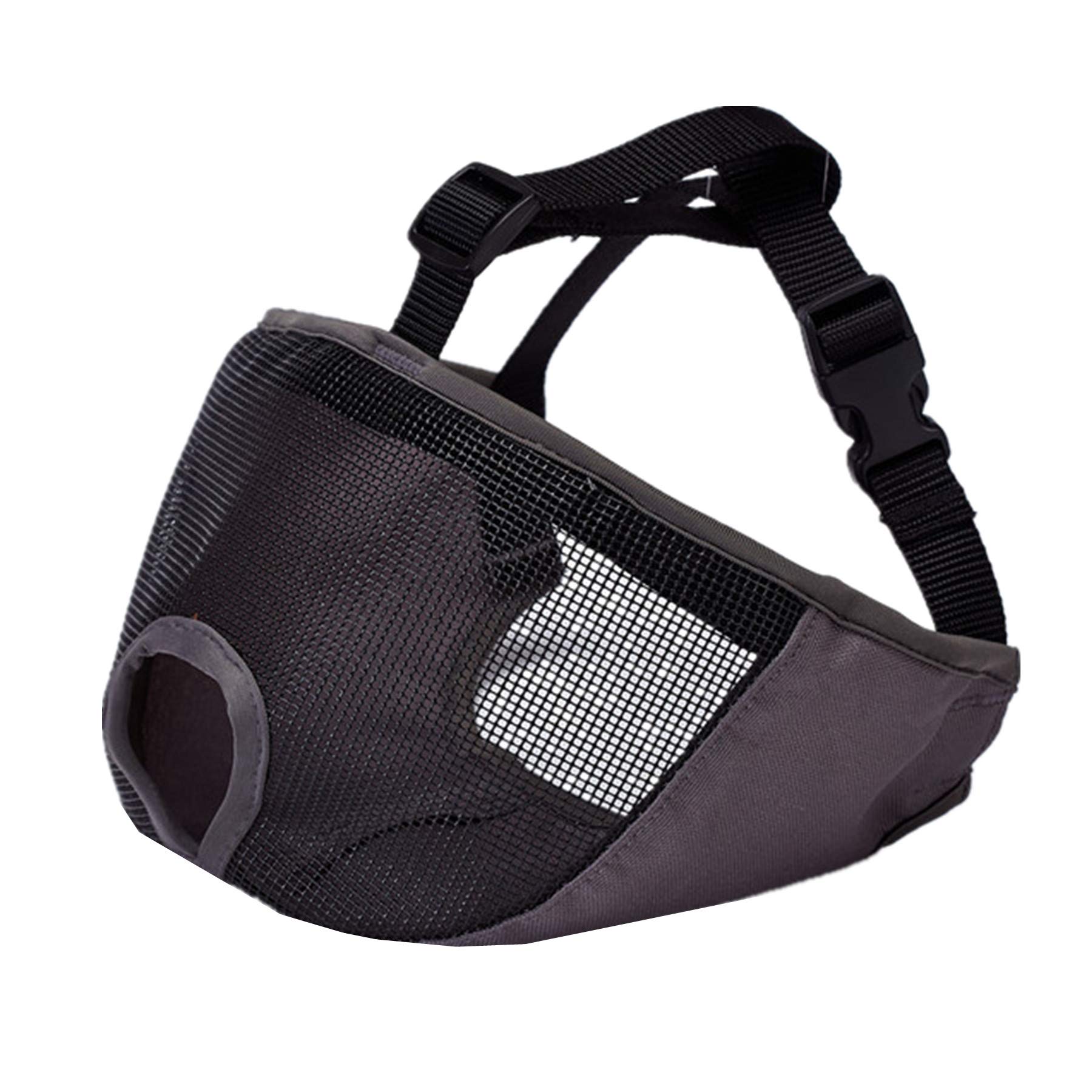 Adjustable Short Snout Dog Muzzle - Breathable Mesh Bulldog Muzzle for Biting, Chewing & Barking Control | Training, Grooming & Licking Prevention | Perfect for Aggressive Dogs, Vet Visits & Public Outings
