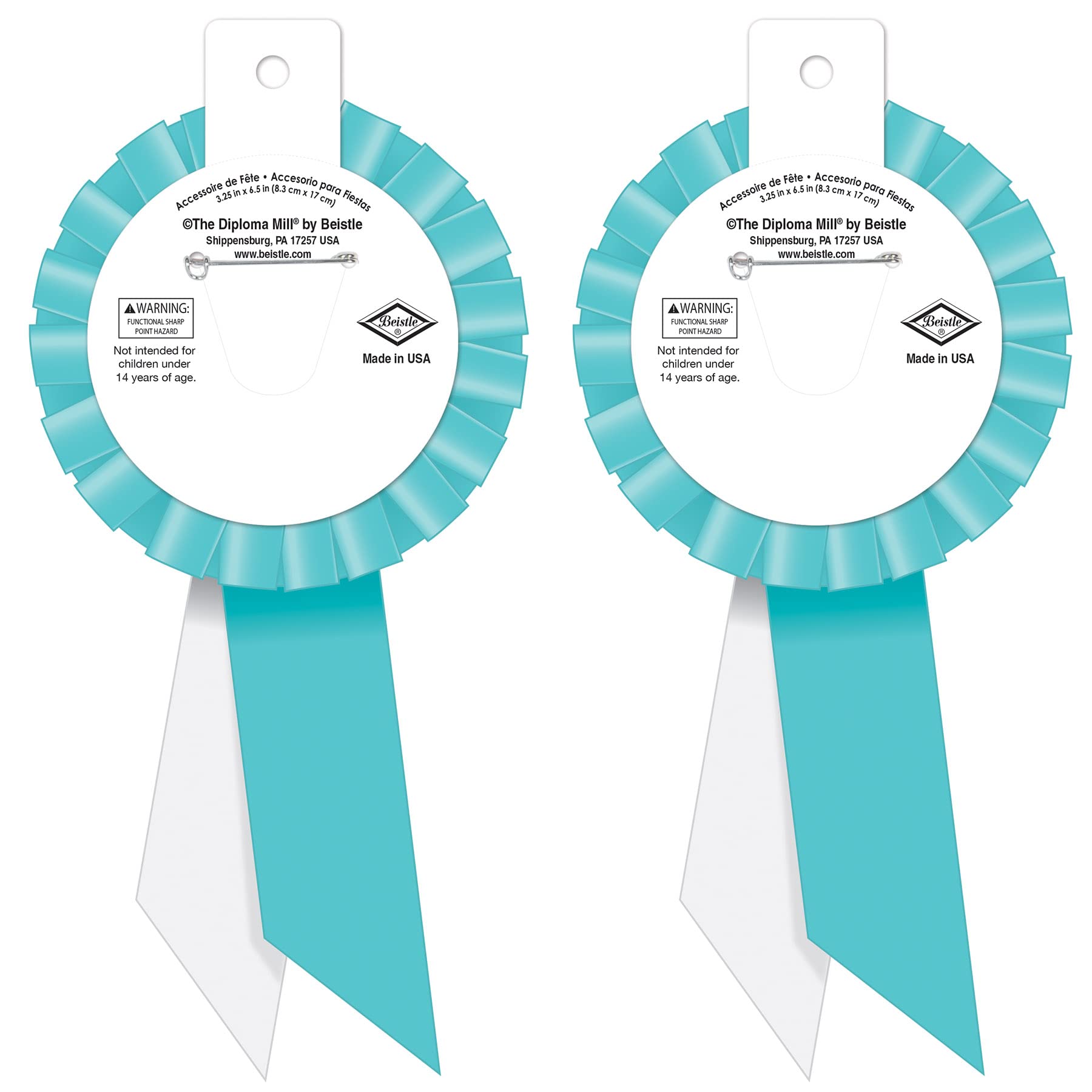 Birthday Rosette Sash Pack of 2 - Premium Party Decorations for Birthday Celebrations, Anniversaries & Special Events