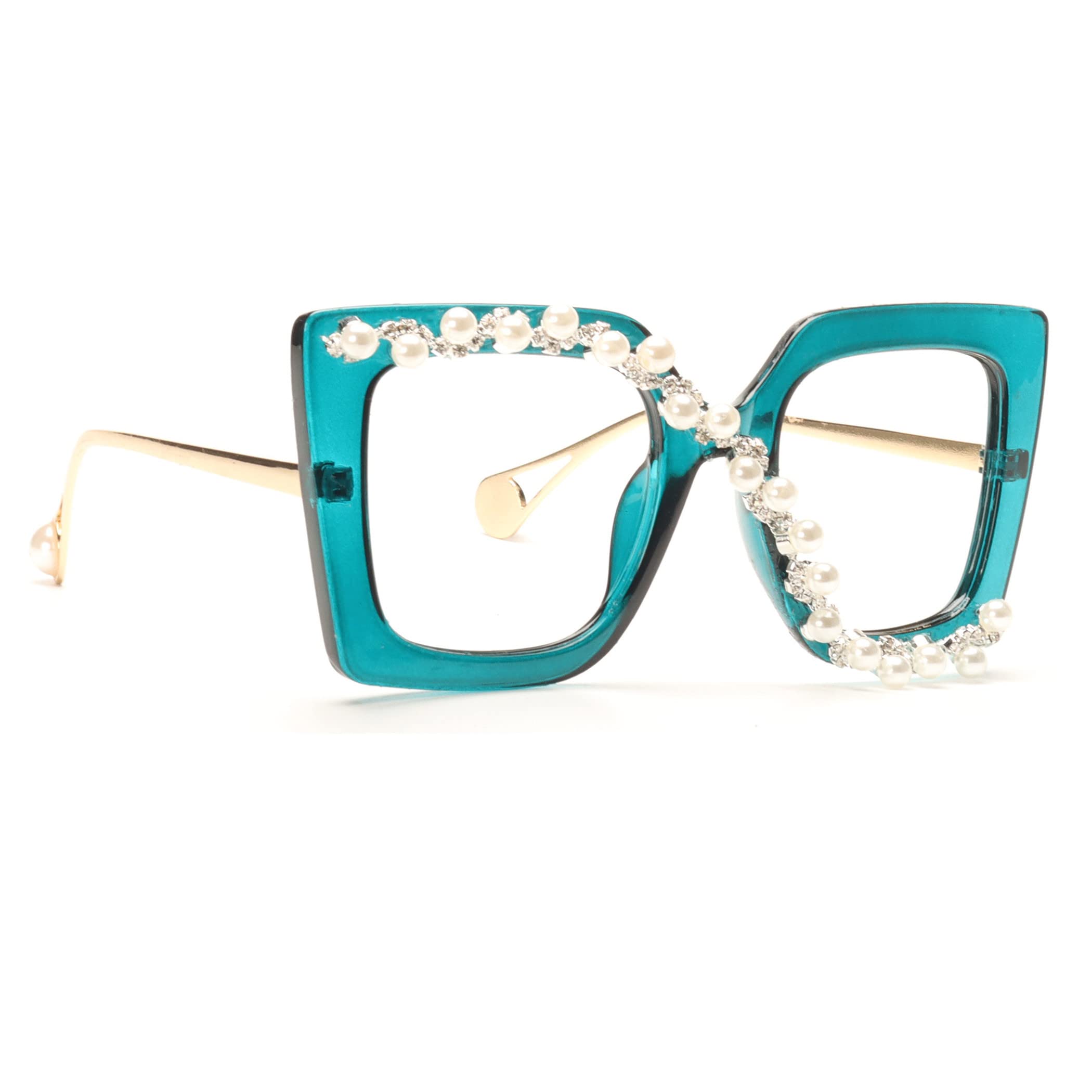 Blue Light Blocking Glasses for Women - Oversize Cat Eye Frame for Reading & Screen Use