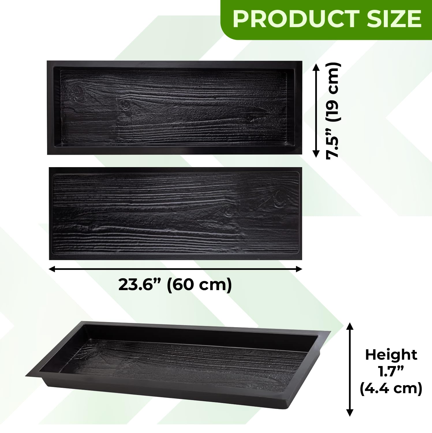 DIY Precast Concrete Molds - Set of 2 Wooden Pavers Cement Paver Molds for Stepping Stones & Garden Pathways | Pathmaker II Mold for Concrete Paving | Perfect for DIY Landscaping & Outdoor Decor Projects